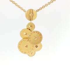 Original BVLGARI Multi-Disc Pendant Necklace in 18K Yellow Gold