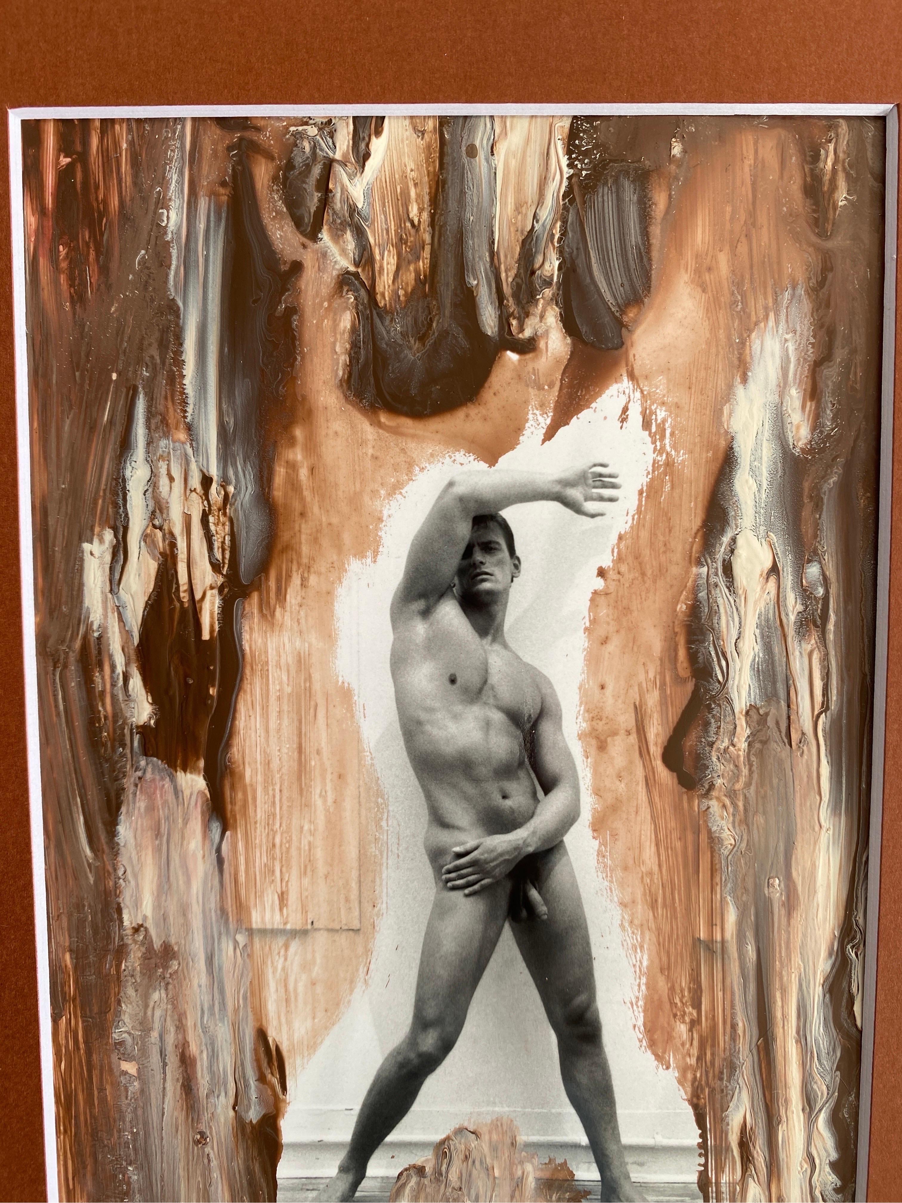 Modern Original B&W Male Nude Fine Art Photograph by George Machado, NYC 1997 