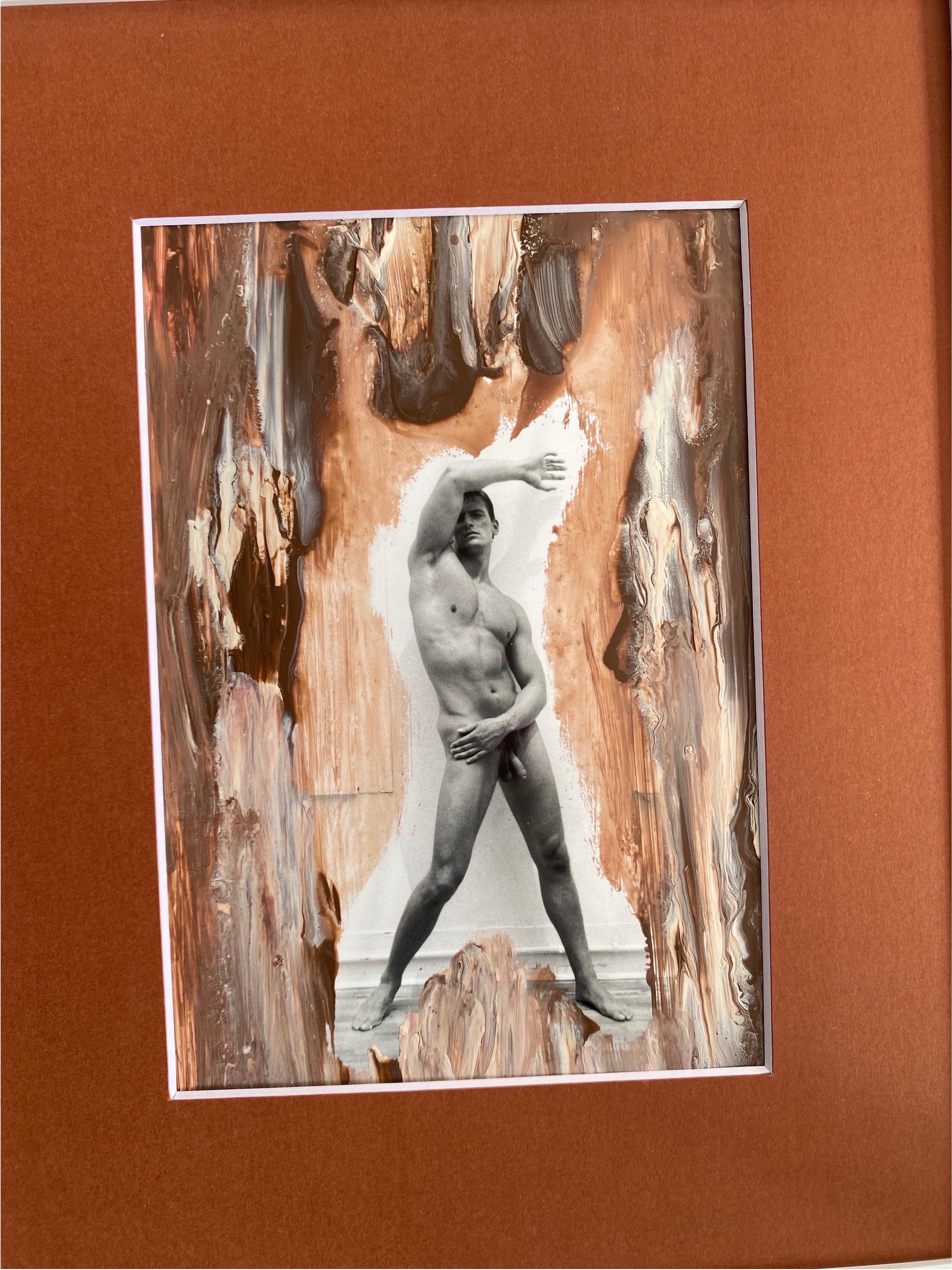 Hand-Crafted Original B&W Male Nude Fine Art Photograph by George Machado, NYC 1997 