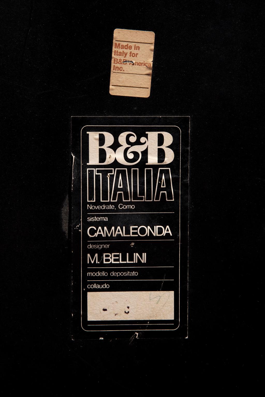 Original Camaleonda Sectional 1970s, B&B Italian, Mario Bellini, Rich Dark Brown 13