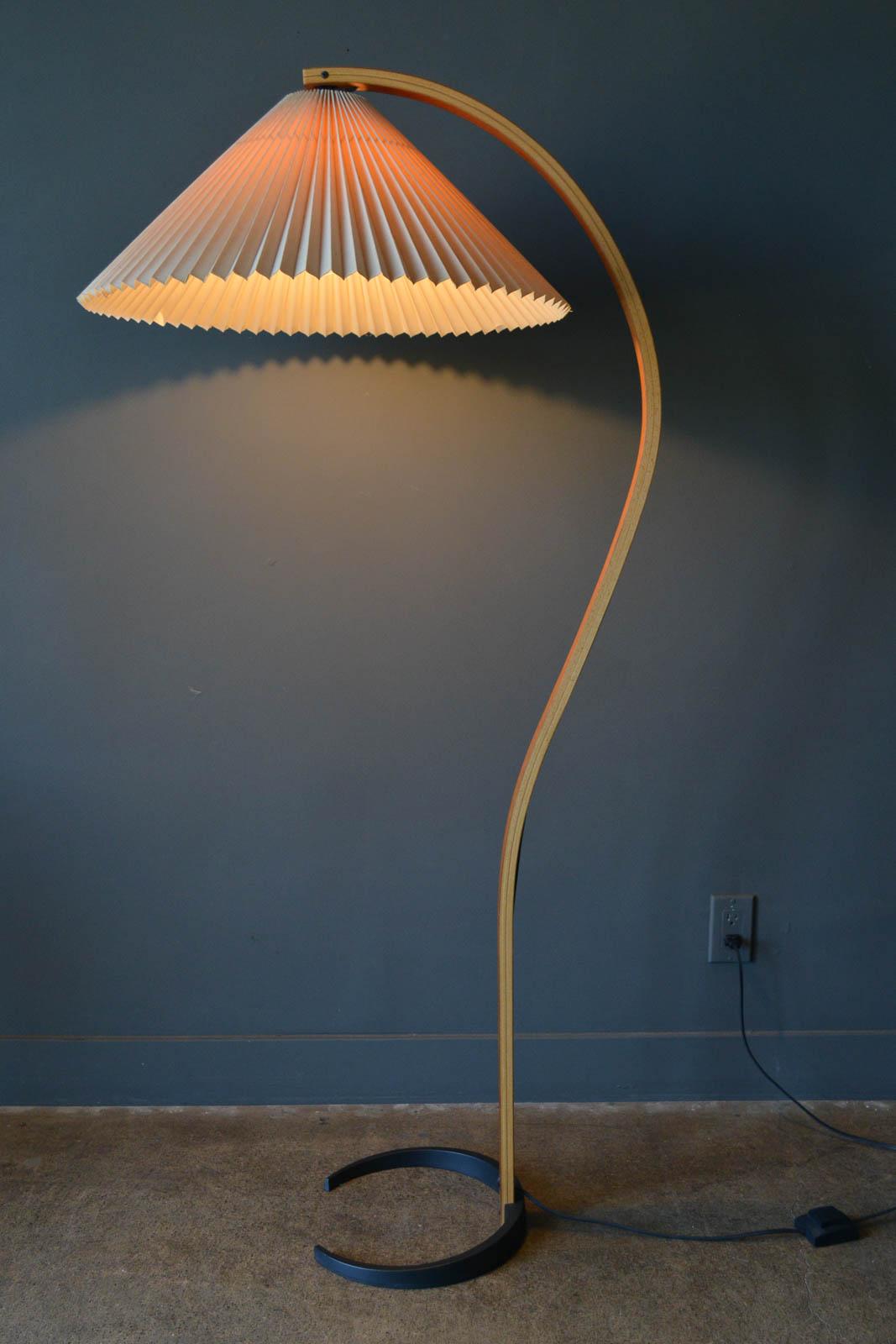 Danish Original Caprani Bentwood Floor Lamp, ca. 1970