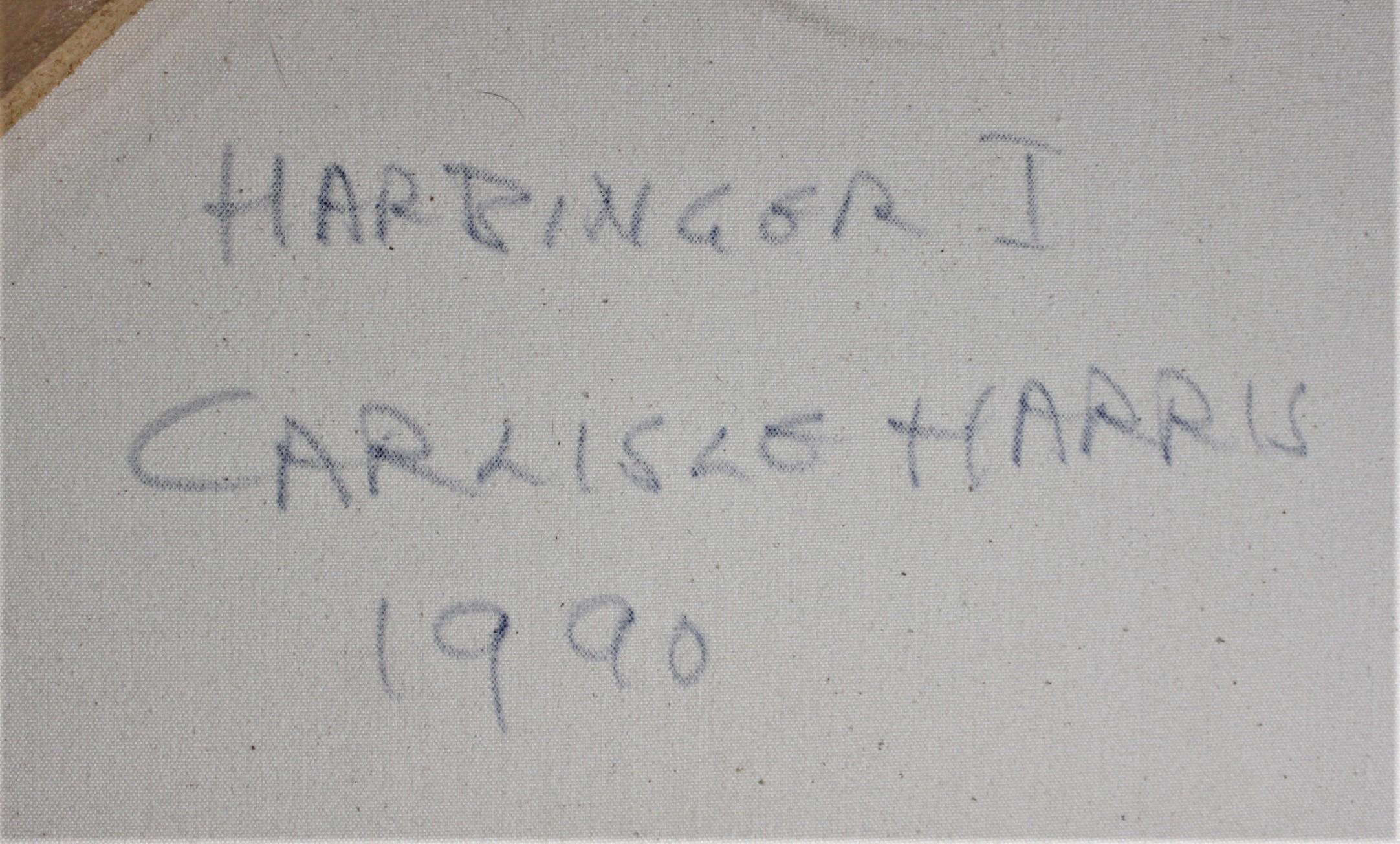 Original Carlisle Harris Modernistisches abstraktes Acrylgemälde auf Leinwand ohne Titel im Angebot 4