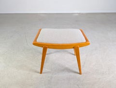 Original Casala Midcentury Hocker Deutschland 1960 Buche Vintage By