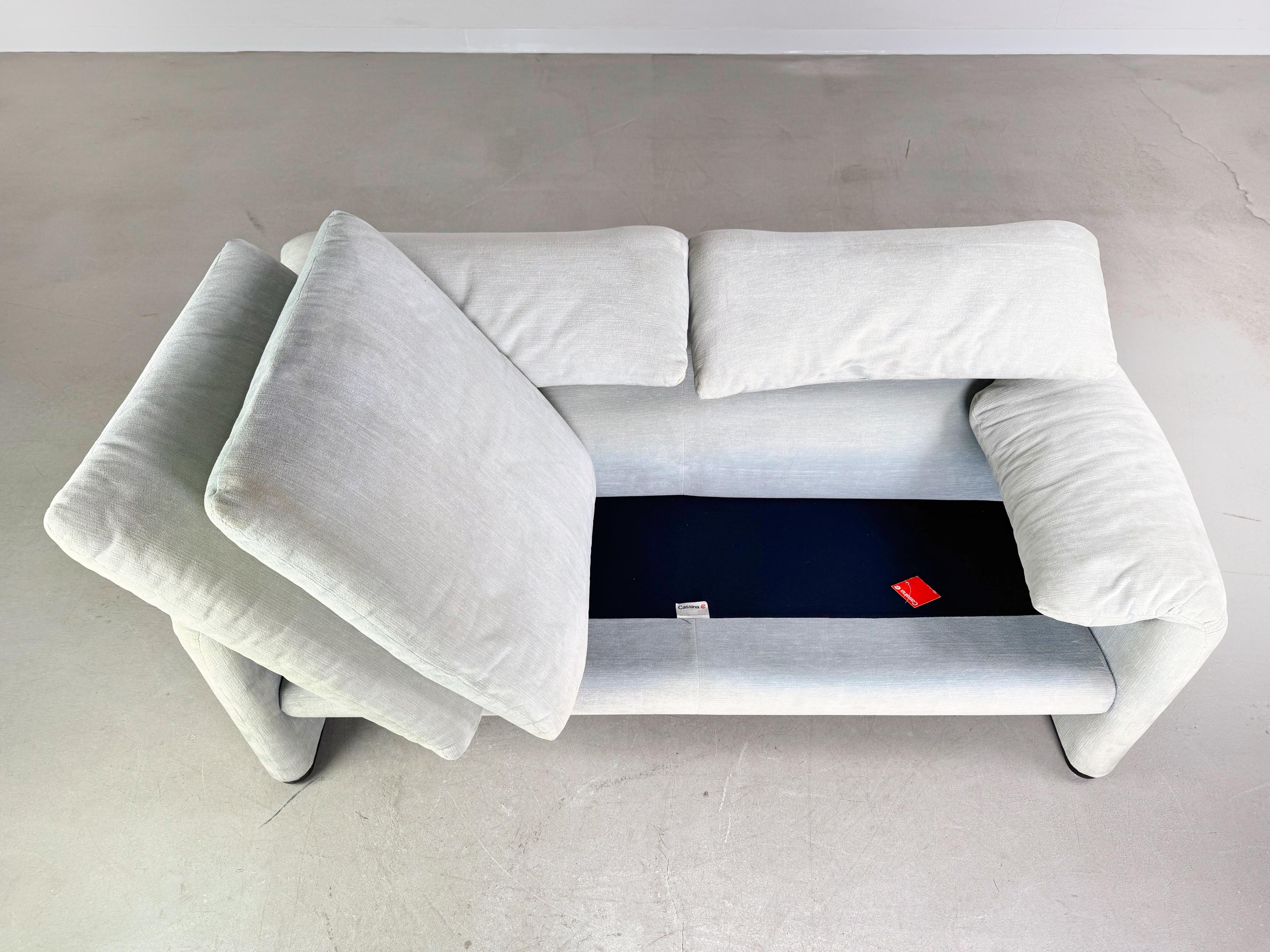 Original Cassina Maralunga Zweisitzer Sofá Sofá Vico Magistretti en Bastante bueno estado para la venta en Berlin, DE