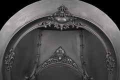 Original Cast Iron Arched Fireplace Grate, English, 19th Century