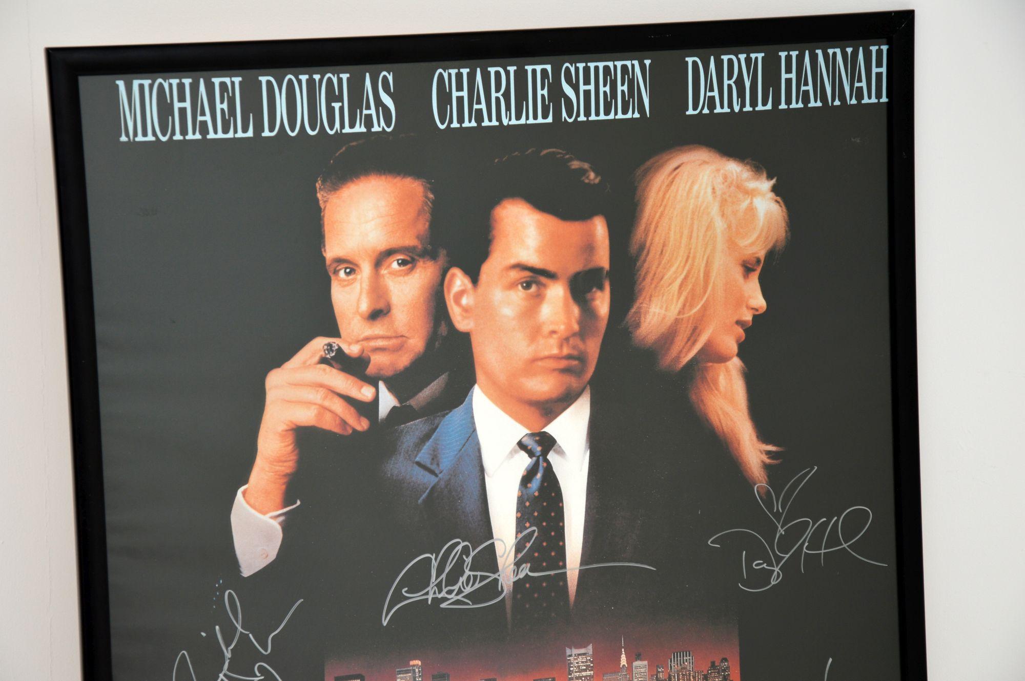 Original Cast Signed Wall Street Movie Poster 1