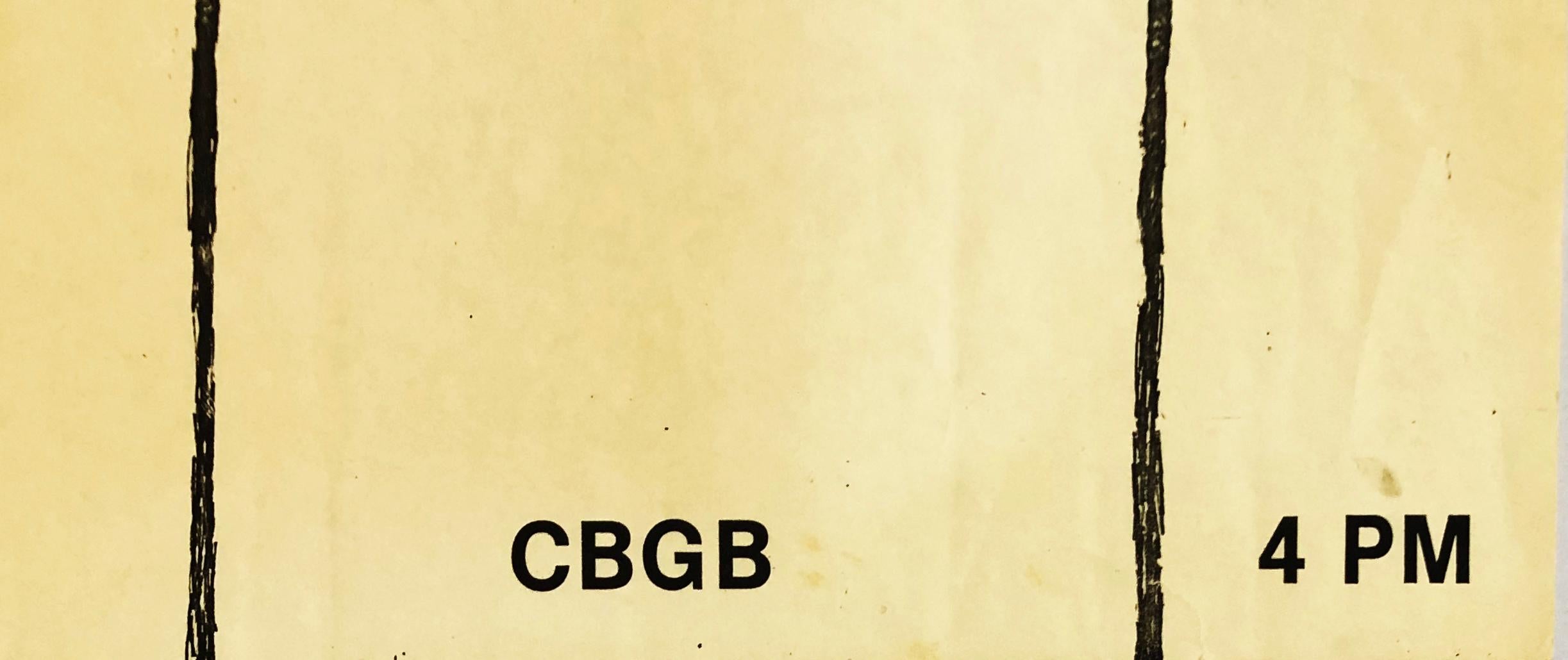 cbgb flyers