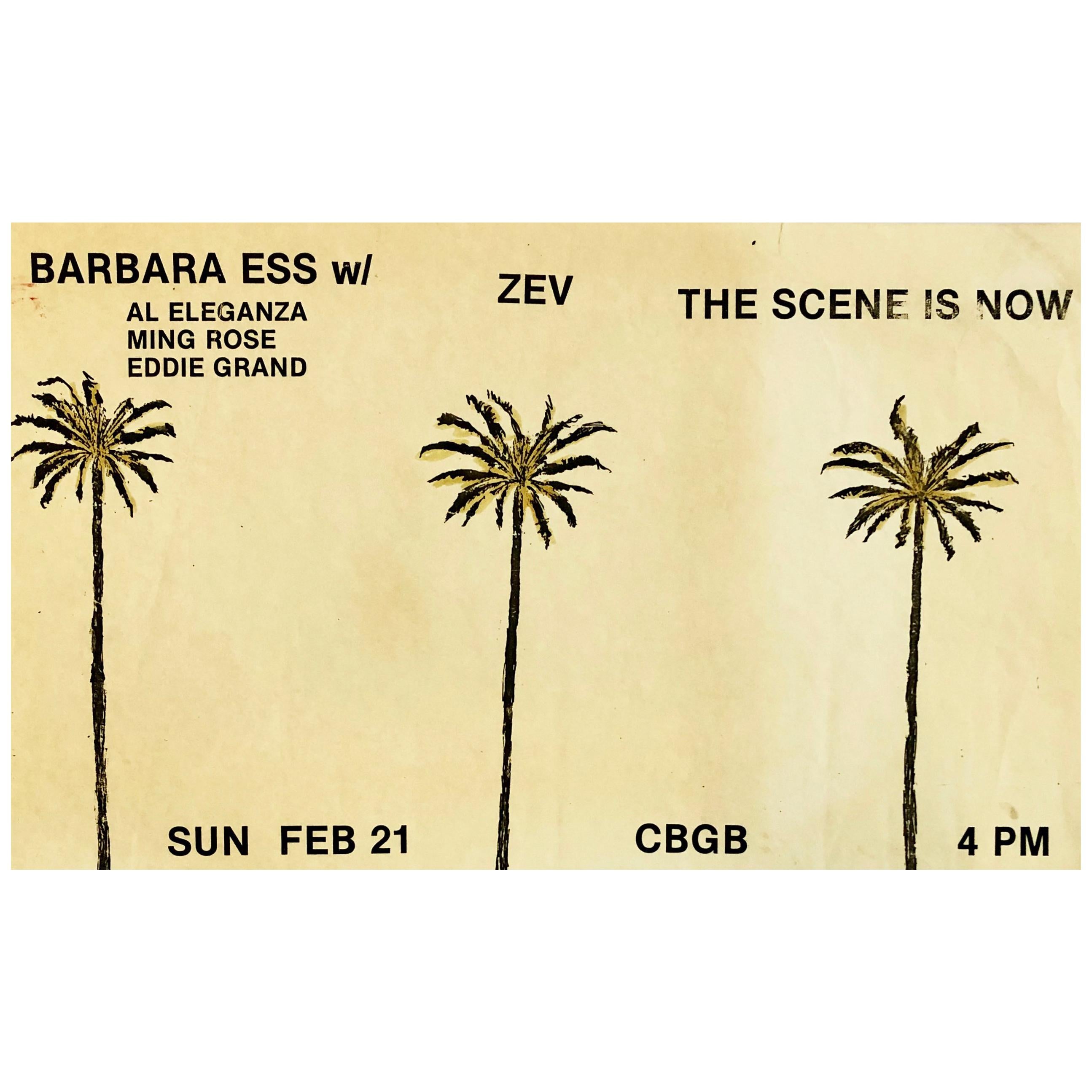 Original CBGB Club Flyer, circa 1979-1980, ‘Vintage CBGB’