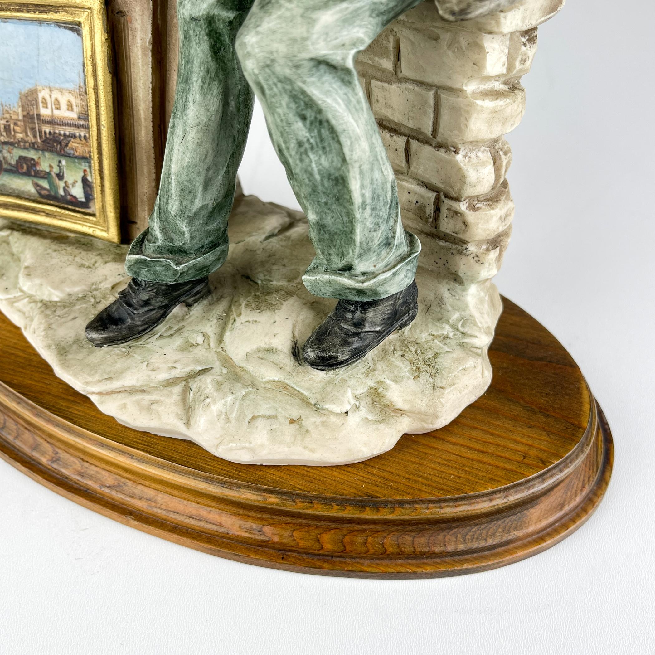 Original ceramic sculpture Artist by Capodimonte, Italy 1970s For Sale 9