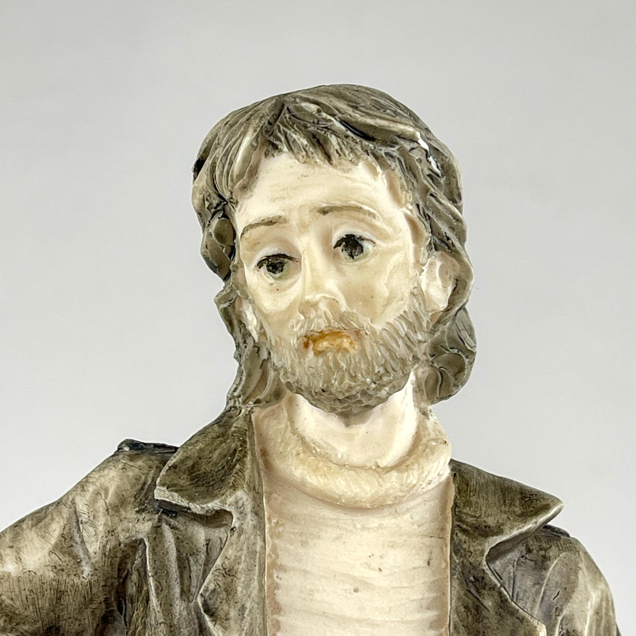 Original ceramic sculpture Artist by Capodimonte, Italy 1970s In Good Condition For Sale In Miklavž Pri Taboru, SI