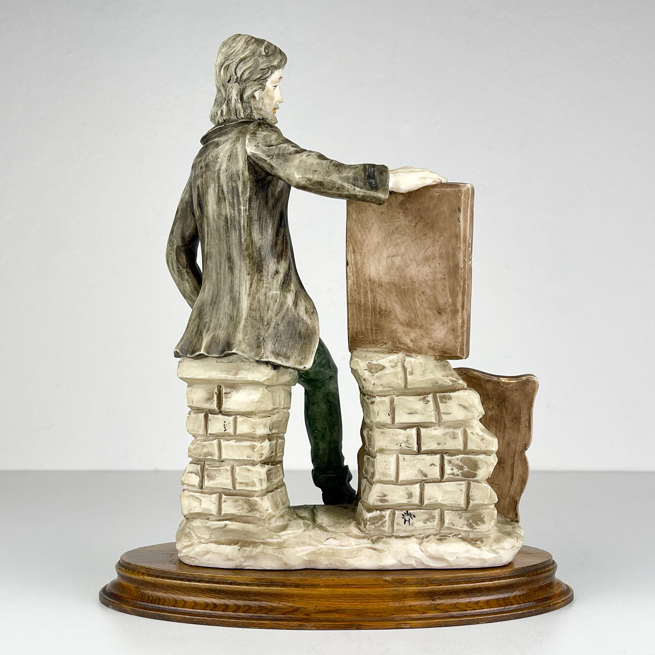 Ceramic Original ceramic sculpture Artist by Capodimonte, Italy 1970s For Sale
