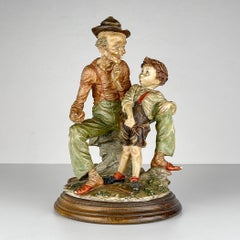 Scultura originale in ceramica di Giuseppe Armani per Capodimonte, Italia anni '70