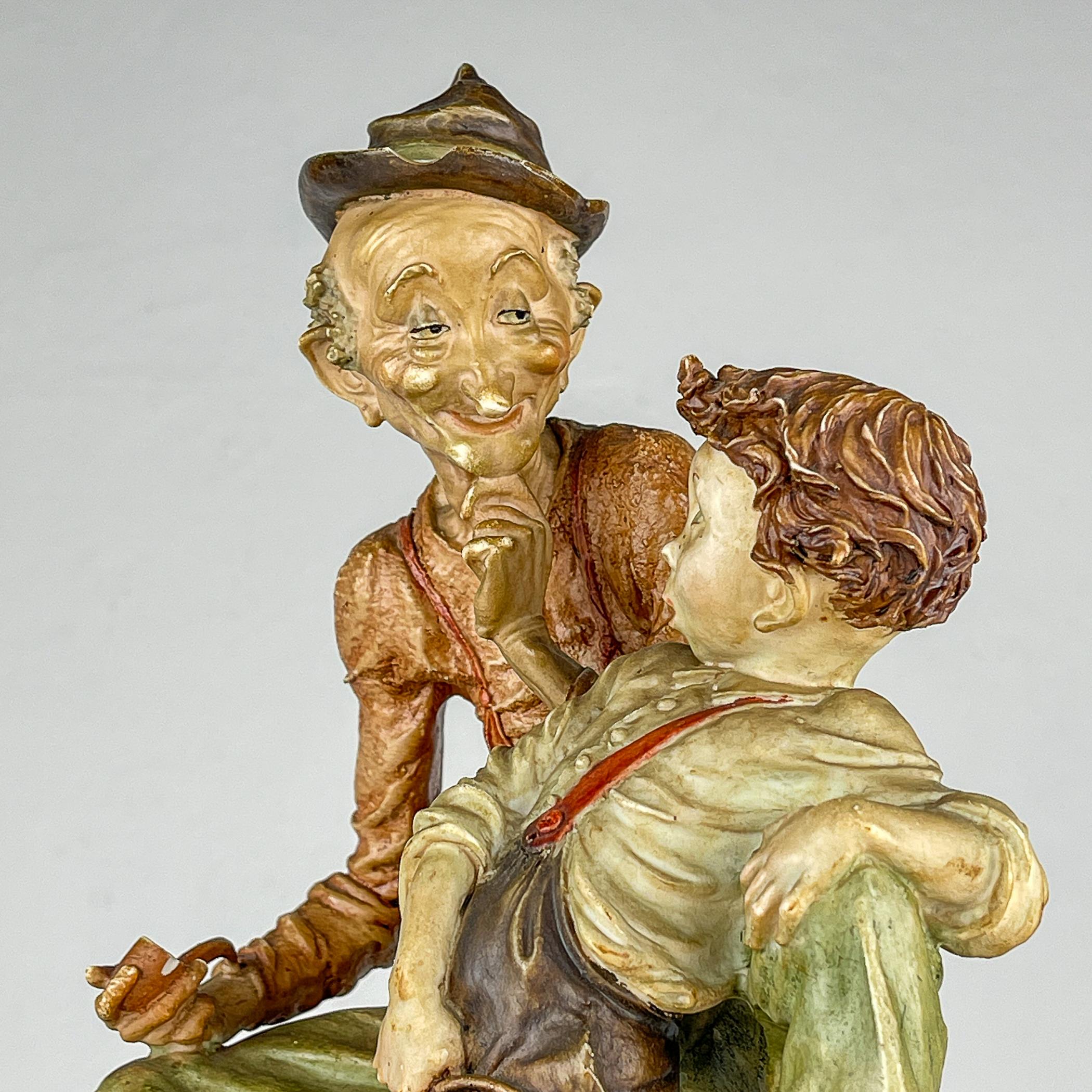 Escultura de cerámica original de Giuseppe Armani para Capodimonte, Italia Años 70 Moderno de mediados de siglo en venta