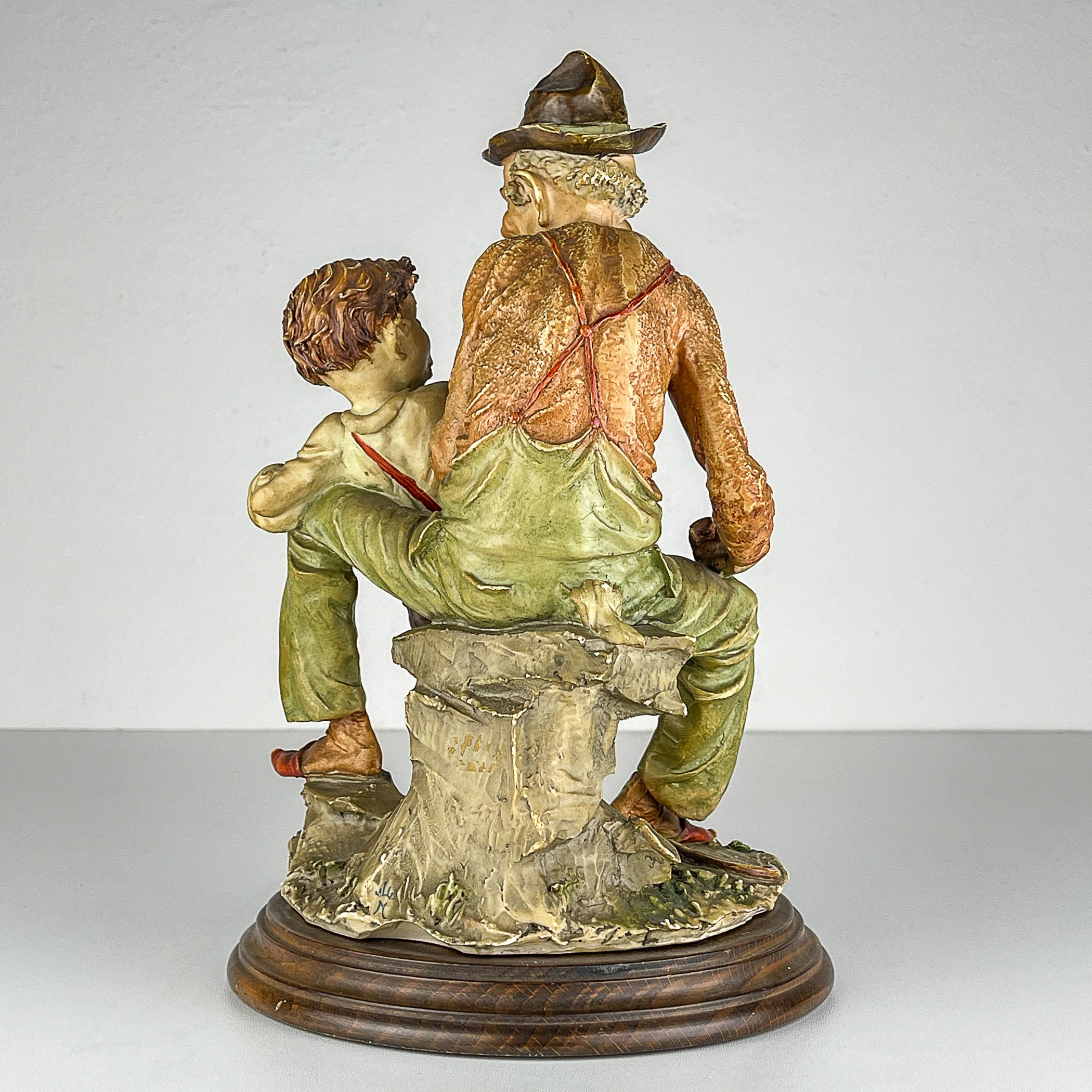 Escultura de cerámica original de Giuseppe Armani para Capodimonte, Italia Años 70 Italiano en venta