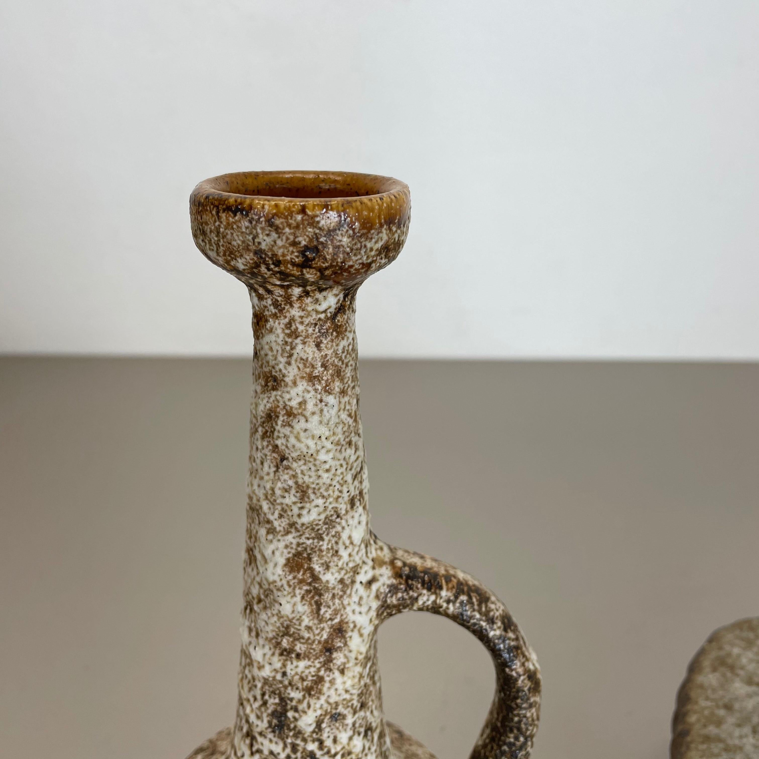 Céramique Vase original en céramique de l'atelier de poterie de Piet Vest Ceramics, Pays-Bas, 1970 en vente