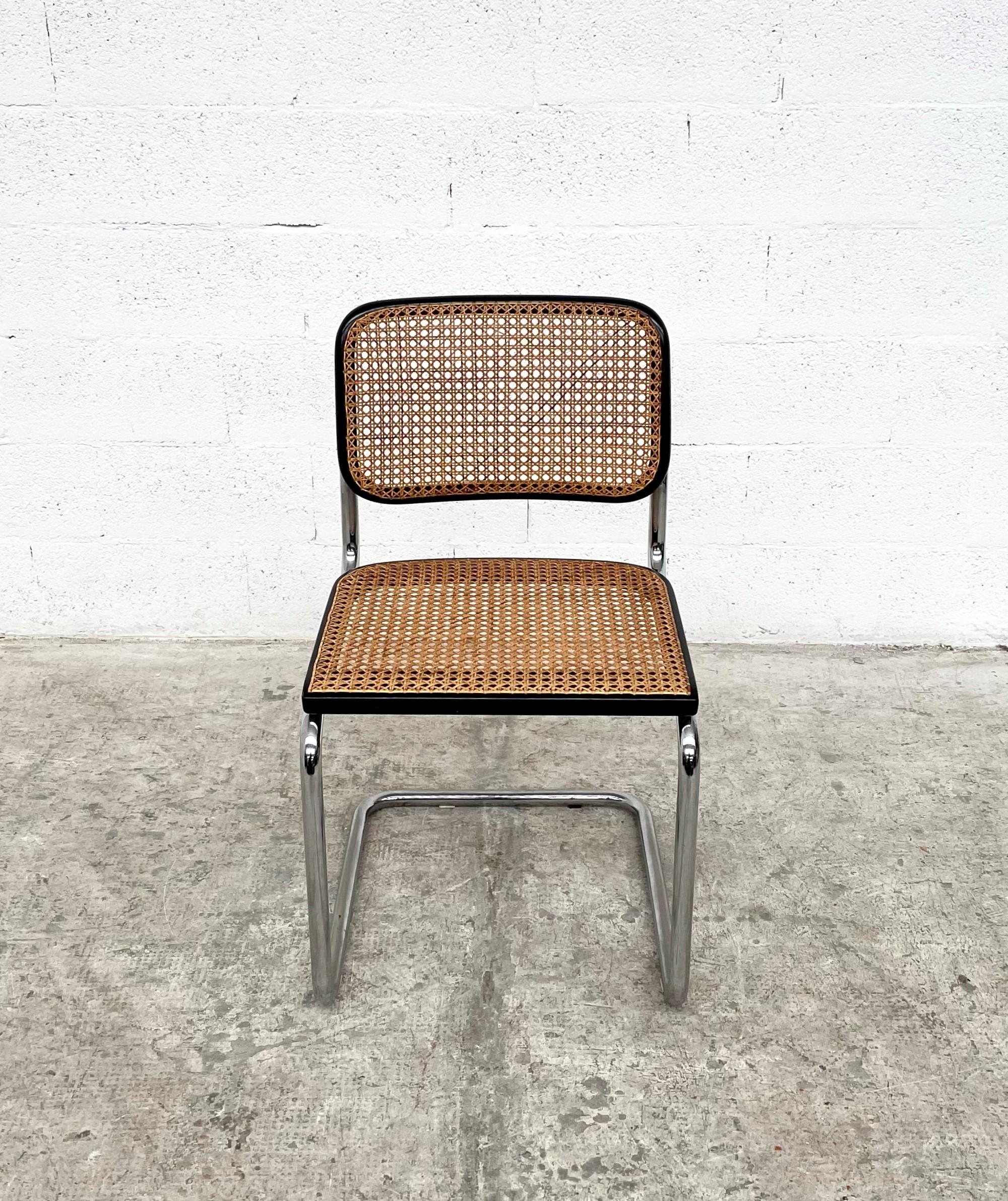 Mid-Century Modern Original Cesca Chair by Marcel Breuer for Gavina, Italy