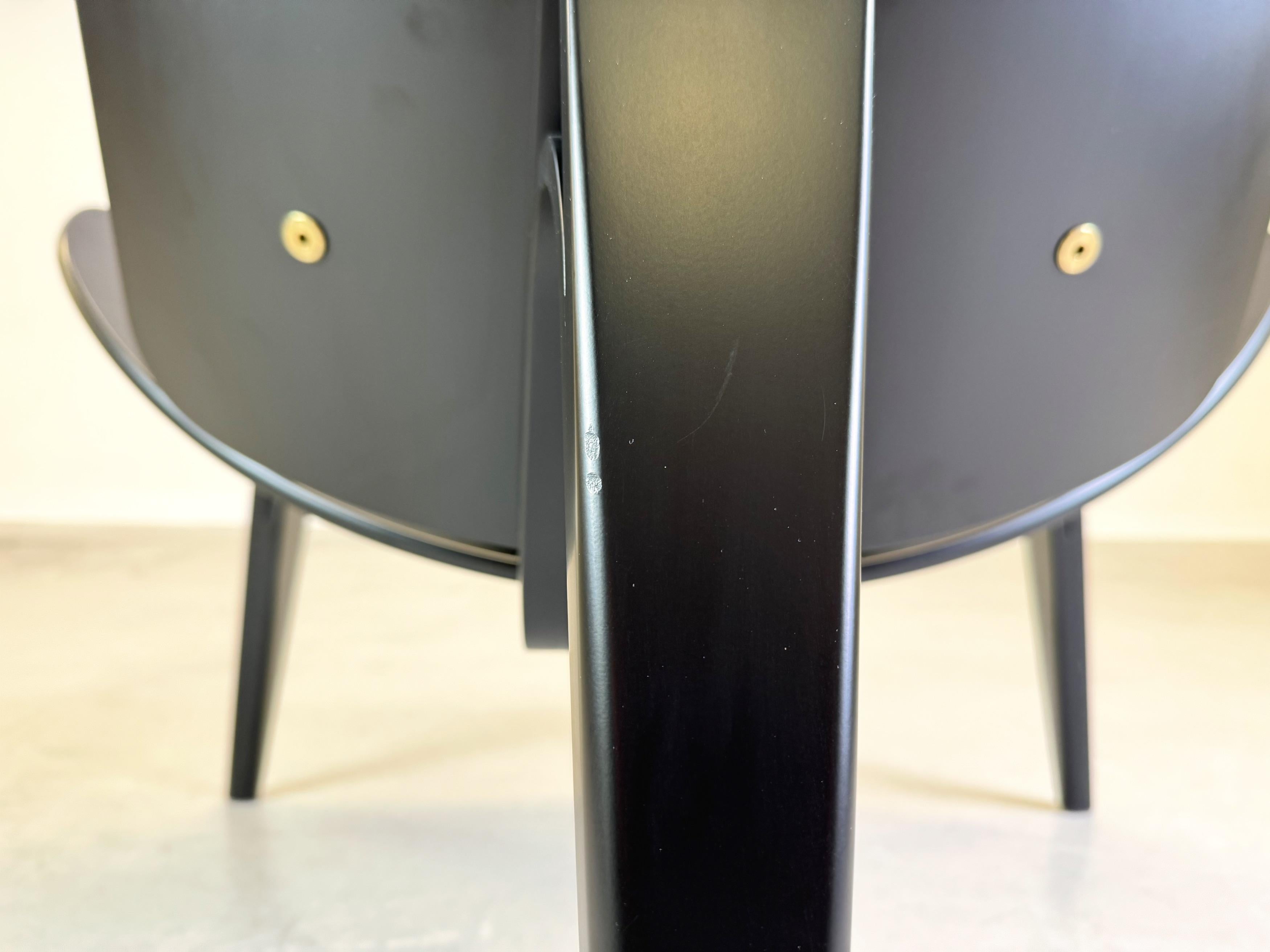 Leather Original CH07 Shell chair Carl Hansen & Son Hans Wegner