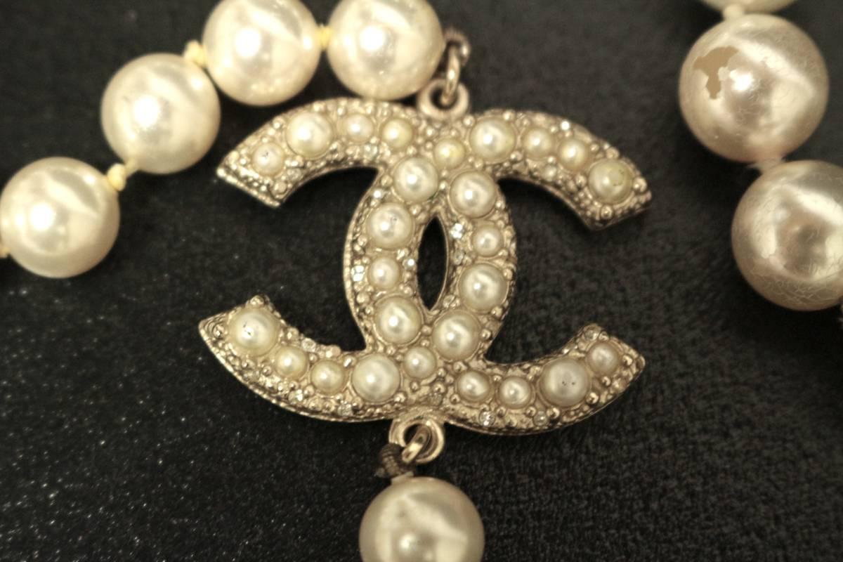Art Deco Original Chanel Chanel Long Necklace Pearl Coco Chanel 100th Anniversary Limited