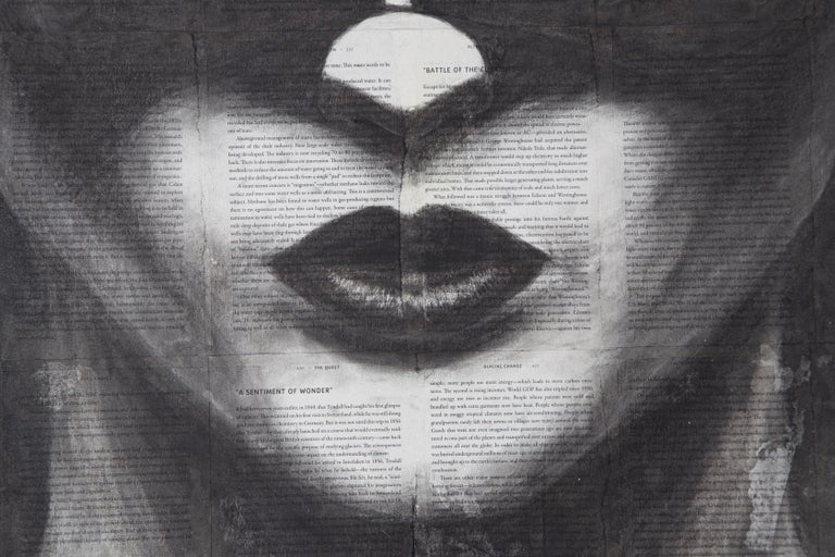 Original Charcoal and Acrylic Media by Kelly Devine, Titled Indispensable Power For Sale 3