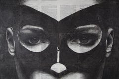 Carboncillo original y medios acrílicos de Kelly Devine, titulado Poder indispensable