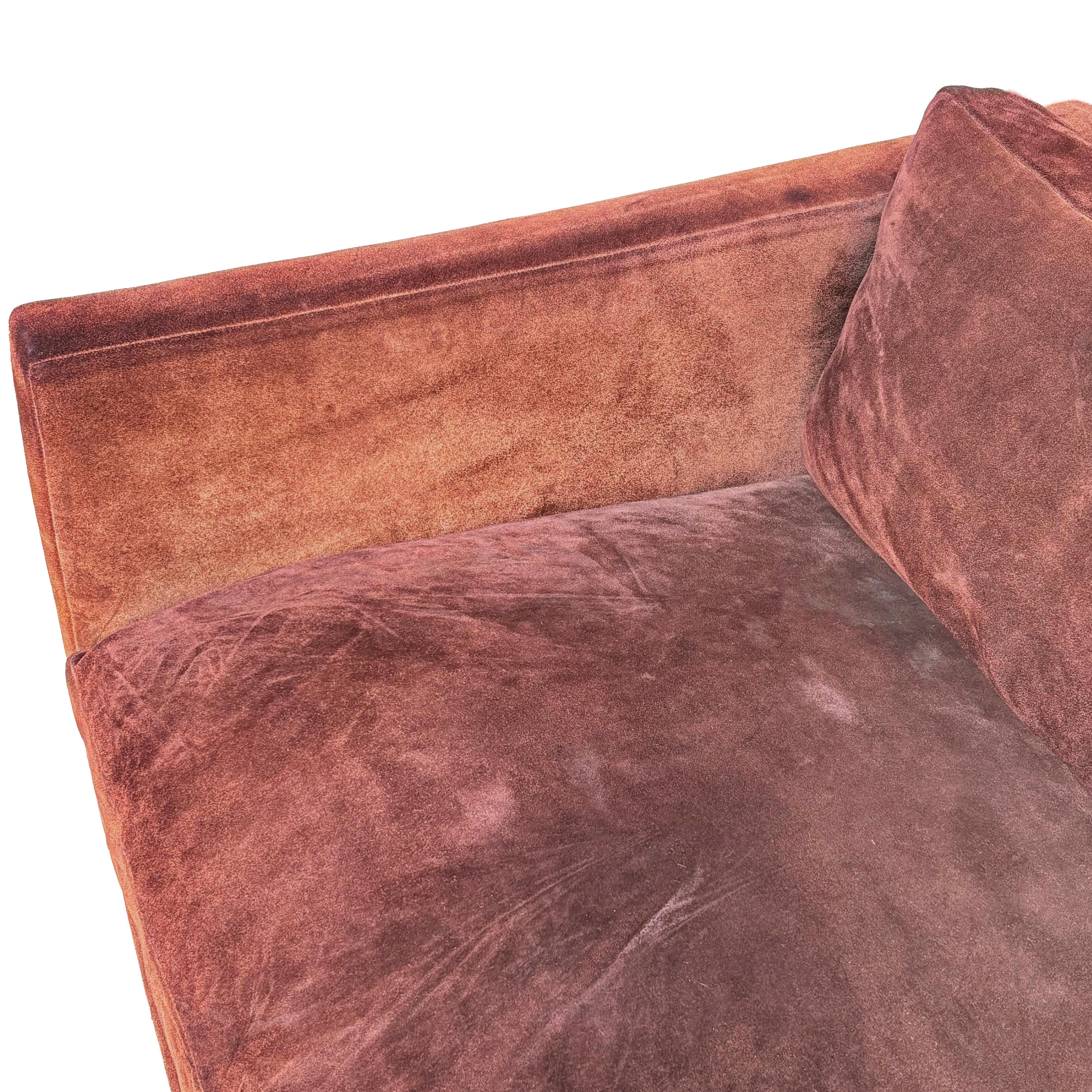 Original Charles Pfister Para Knoll Loveseat Minimalista De Ante, c.1970s en venta 3