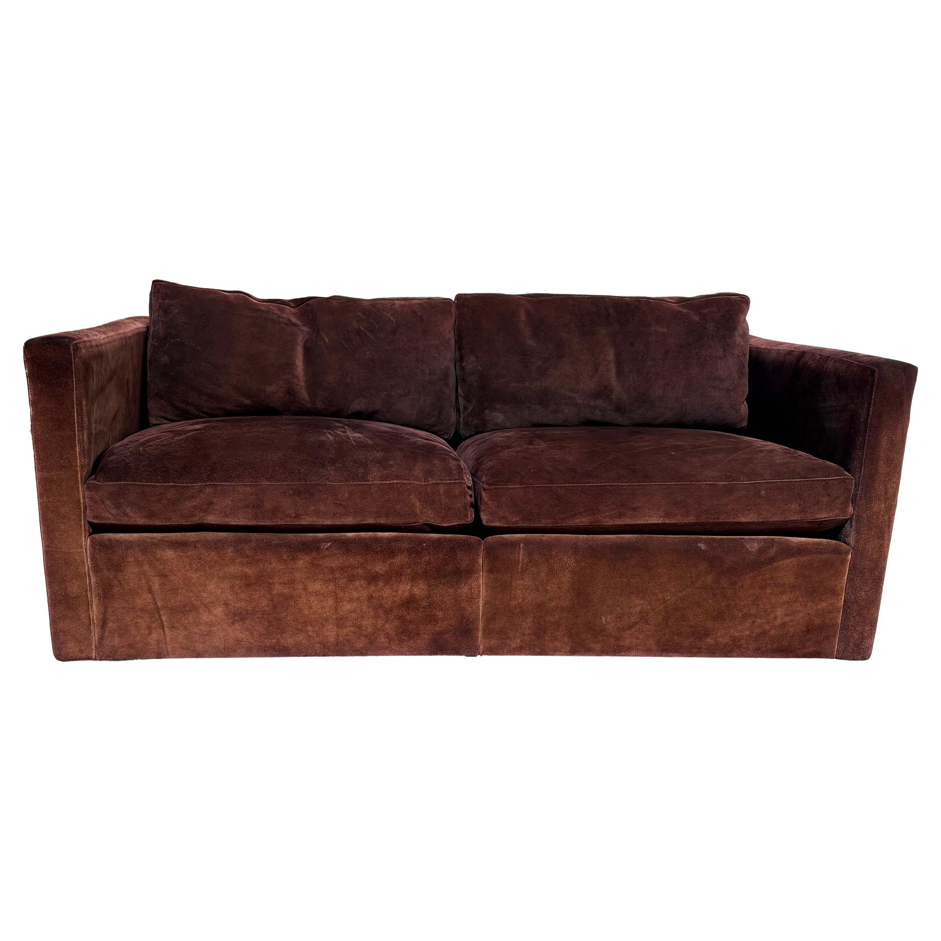 Original Charles Pfister Para Knoll Loveseat Minimalista De Ante, c.1970s en venta