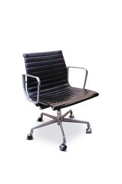 Original Charles & Ray Eames for Herman Miller EA335 Black Leather Swivel Chair
