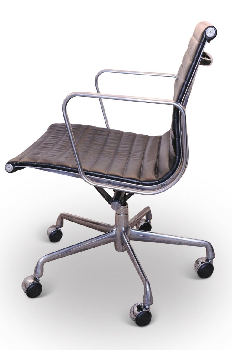 Original Charles and Ray Eames for Herman Miller EA335 Black Leather