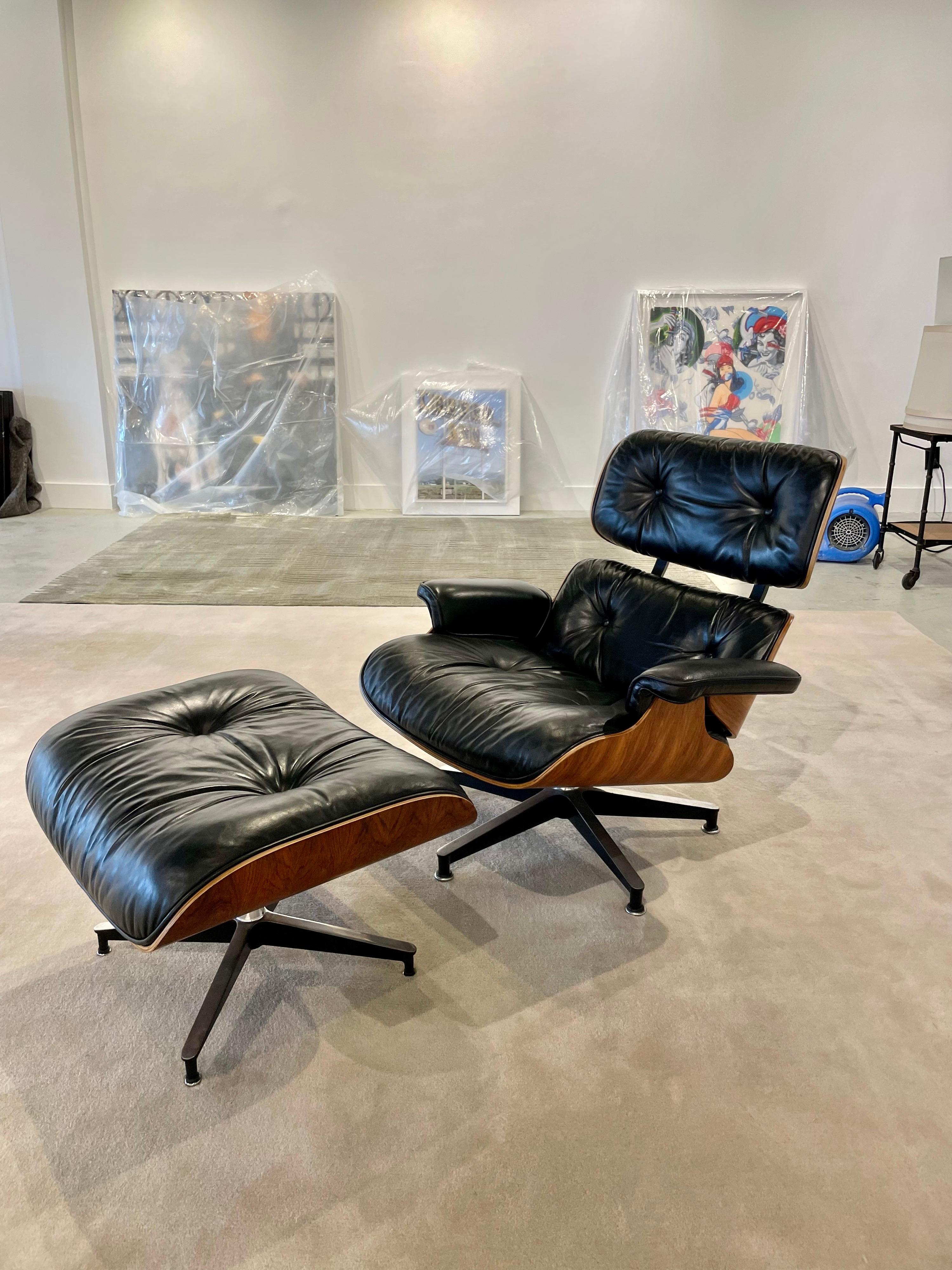 Mid-20th Century Original Charles & Ray Eames for Herman Miller MCM Rosewood Lounge Chair