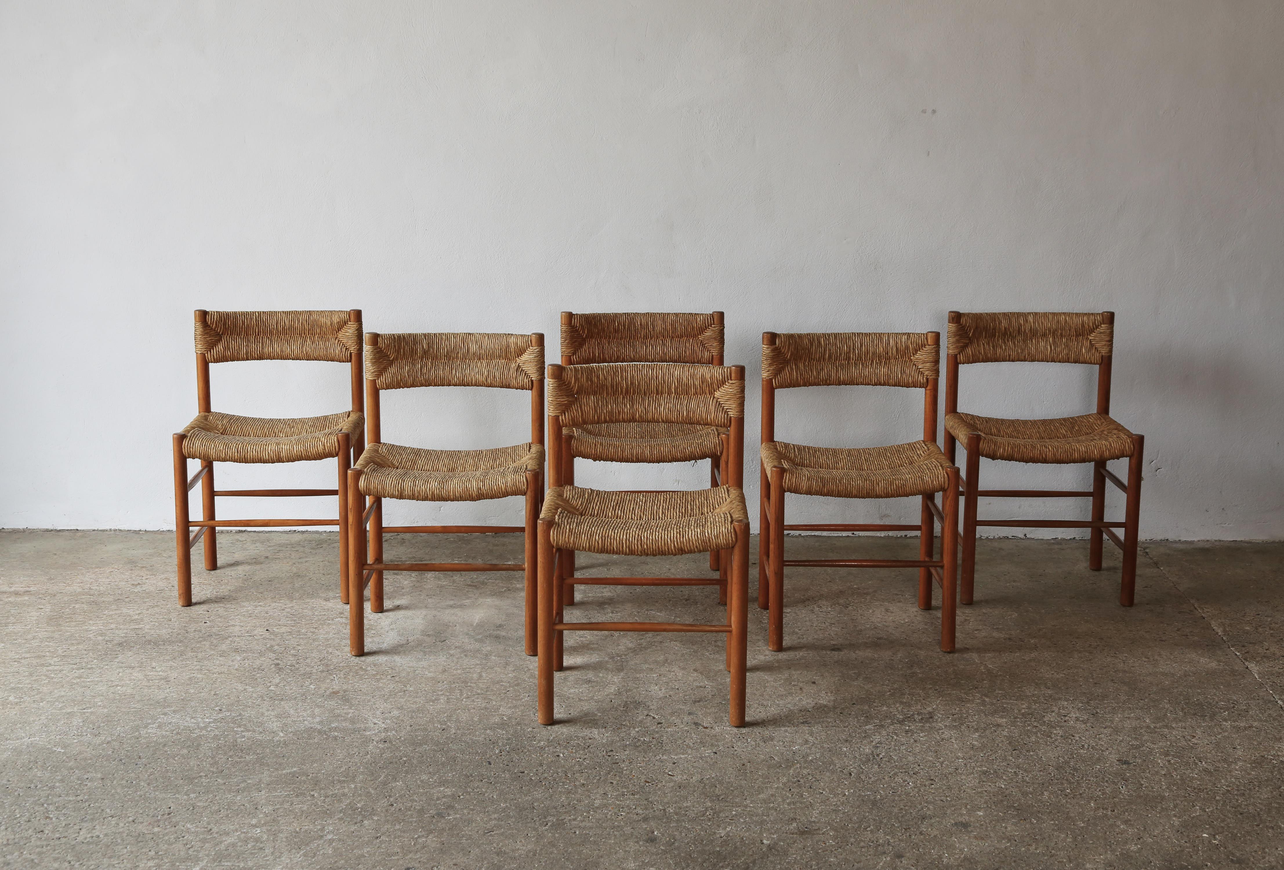 Mid-Century Modern Original Charlotte Perriand / Robert Sentou Dordogne Chairs, France, 1960s