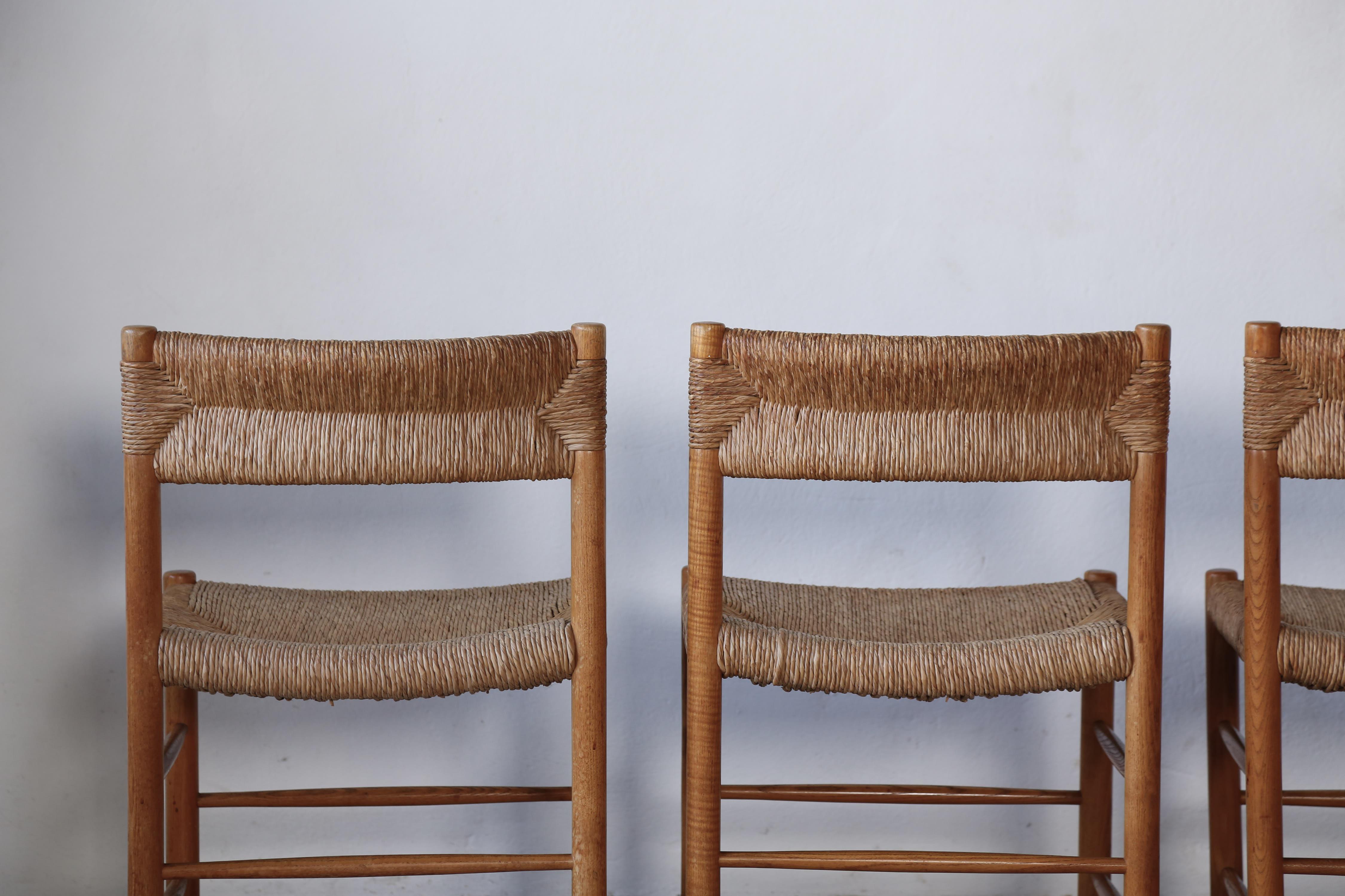 20th Century Original Charlotte Perriand / Robert Sentou Dordogne Chairs, France, 1960s For Sale