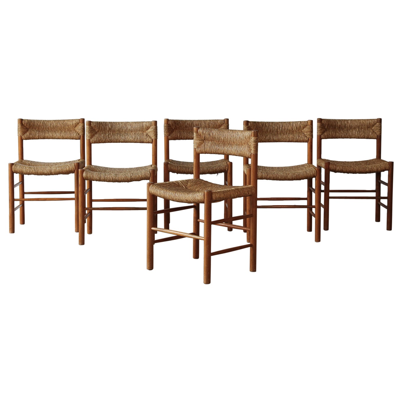 Original Charlotte Perriand / Robert Sentou Dordogne Chairs, France, 1960s