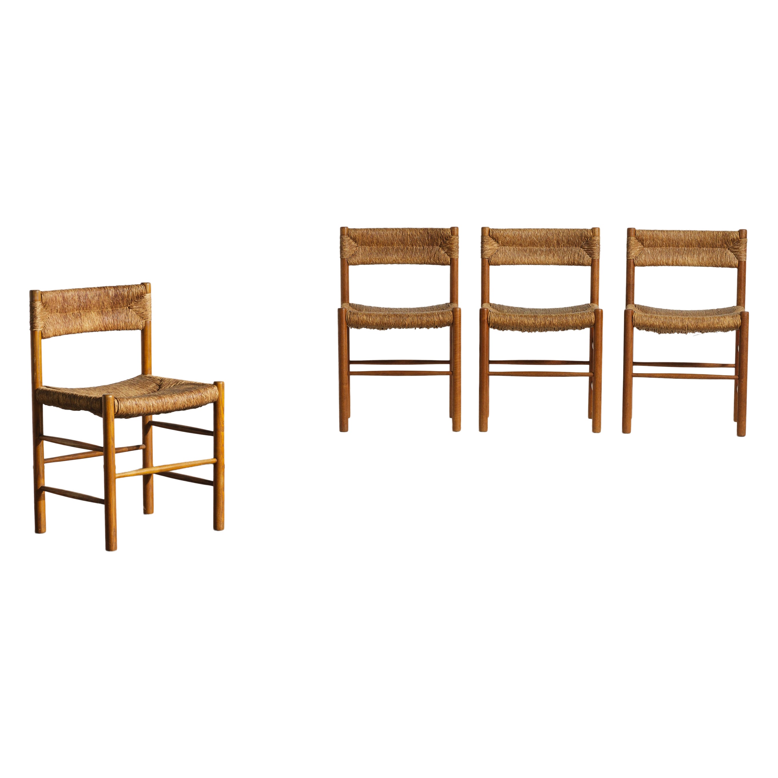 Sedie originali Charlotte Perriand / Robert Sentou Dordogne, Francia, anni 
60