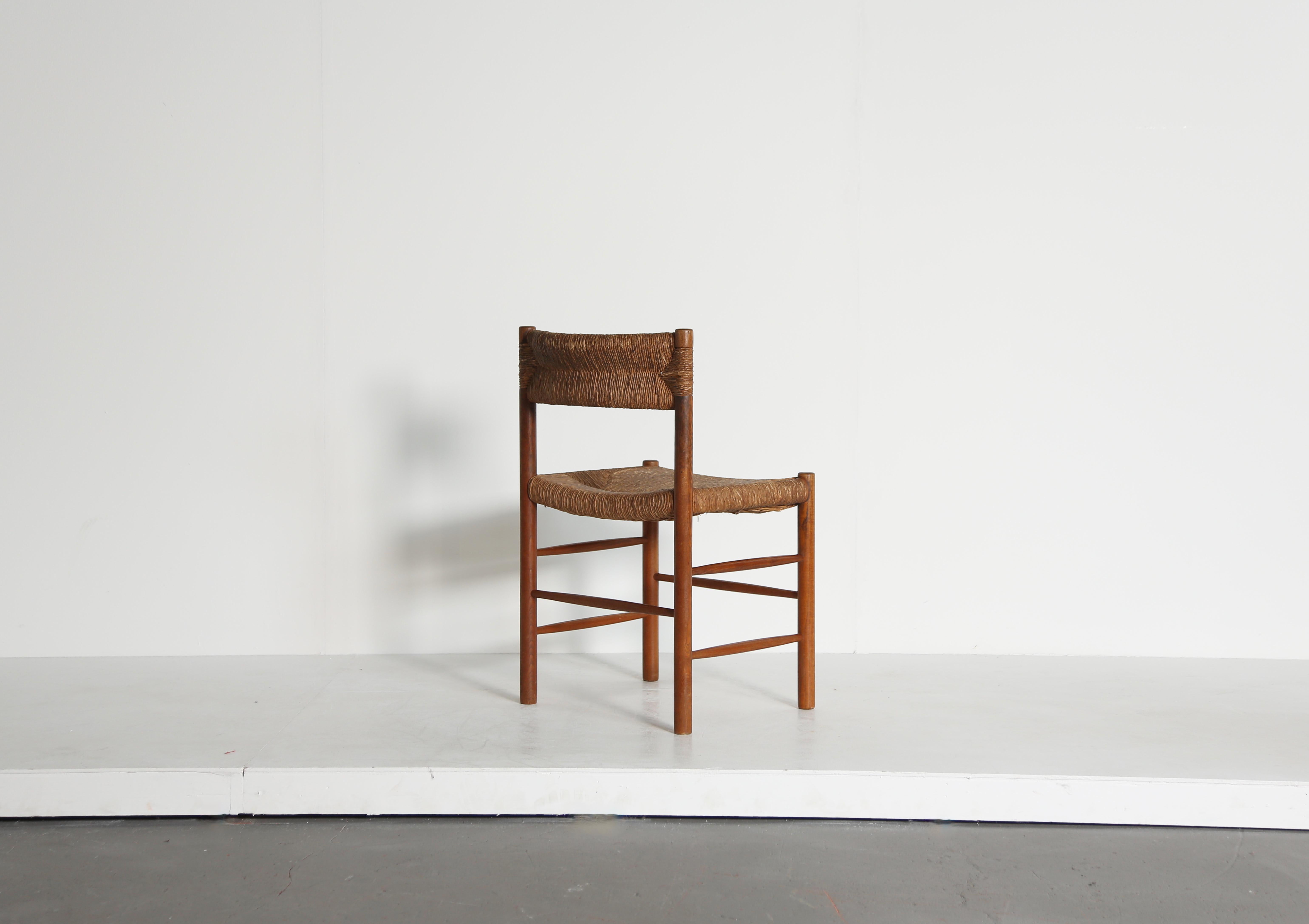 Chaises originales Charlotte Perriand / Sentou Dordogne, France, années 1960 Bon état - En vente à Lewes, East Sussex