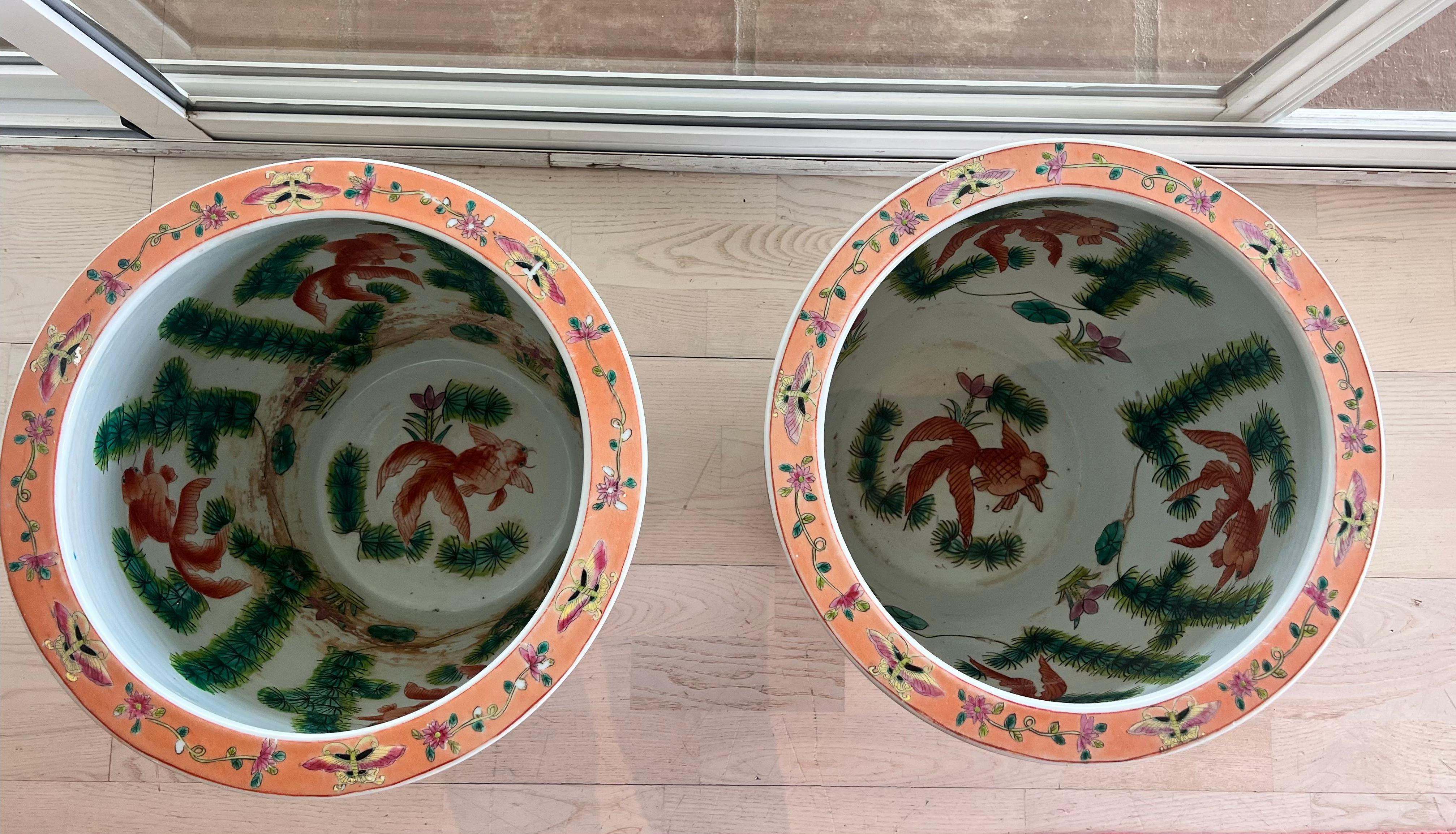  Chinesische große Keramikvasen 1980er Jahre (Chinesischer Export) im Angebot