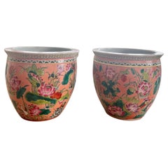 Original Chinese Large Ceramic Vases, Mid-20th Century