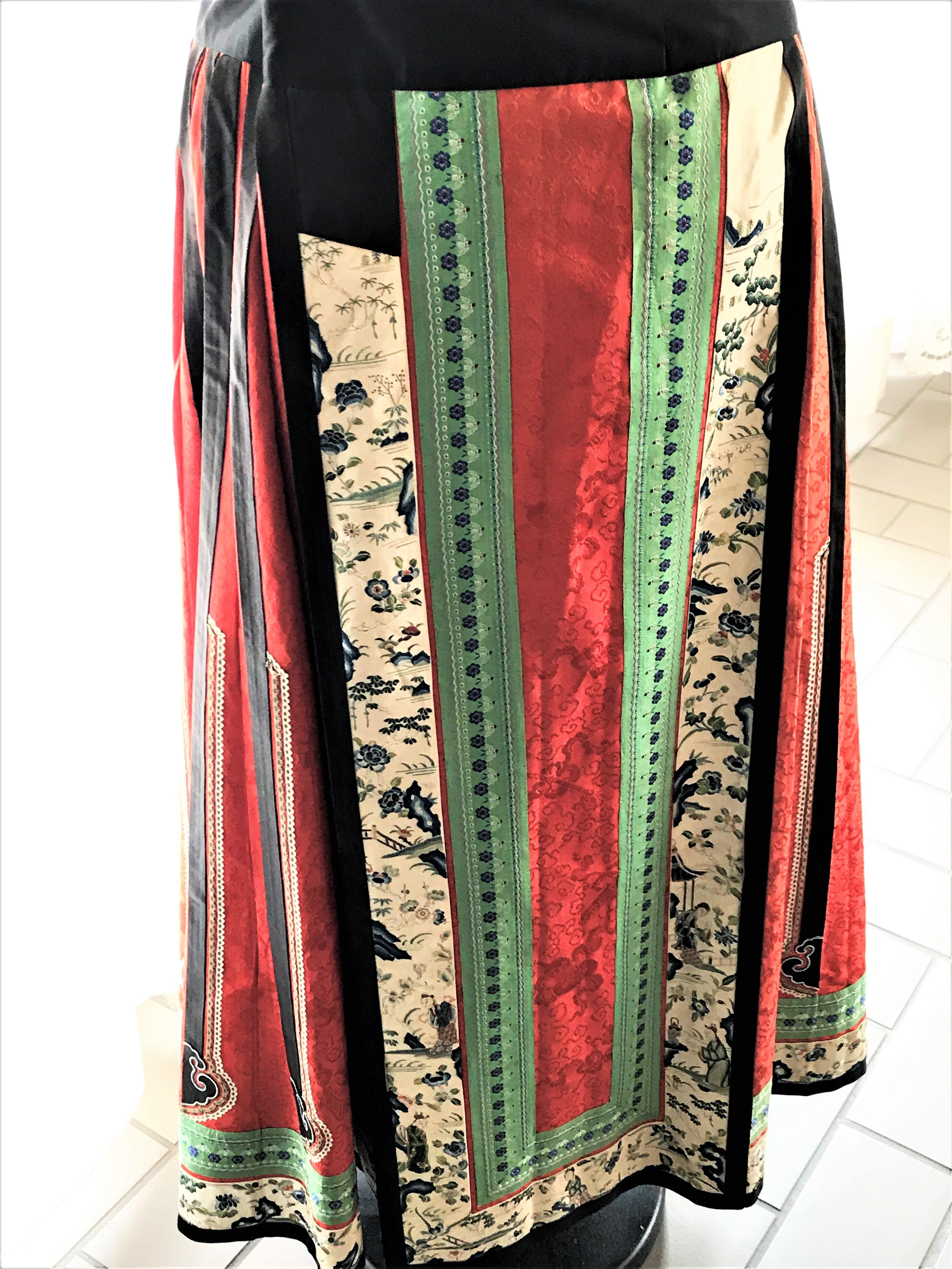 Original Chinese silk skirt size 40/42  5