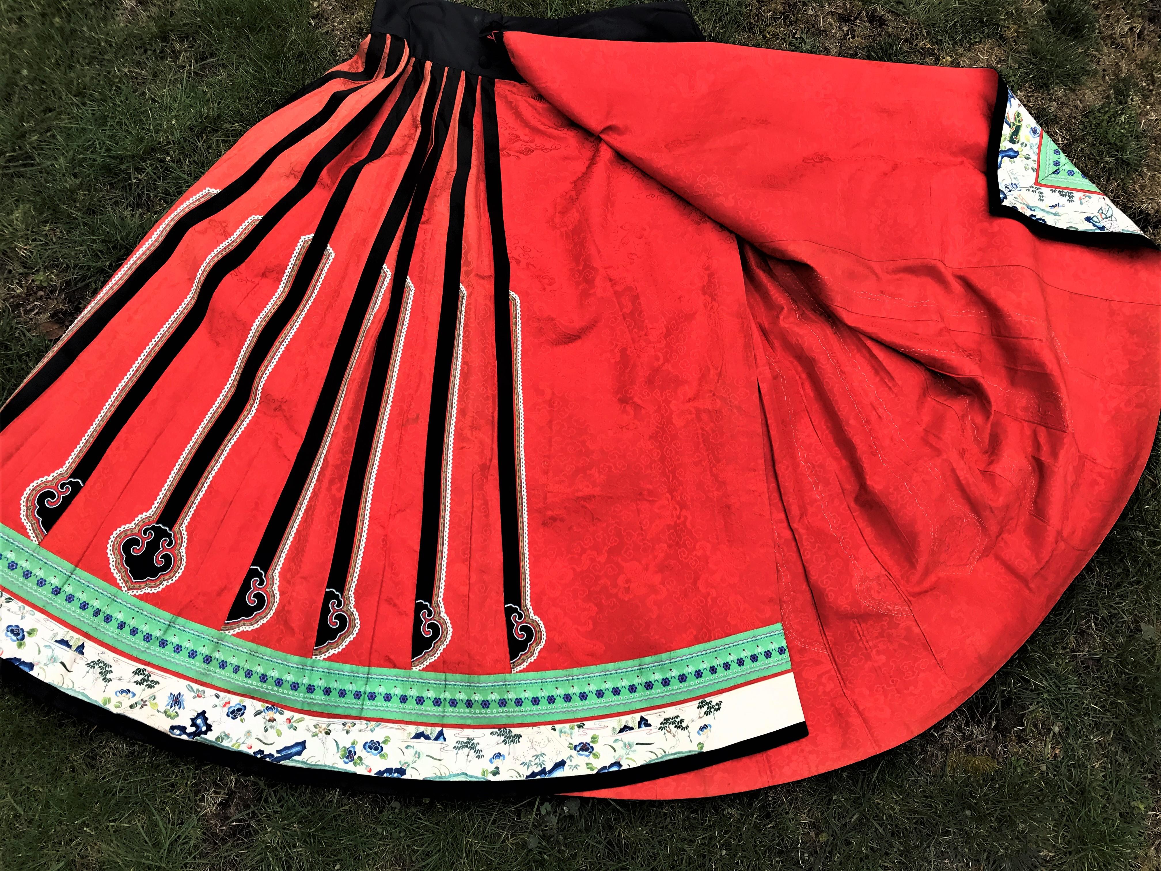 Original Chinese silk skirt size 40/42  7