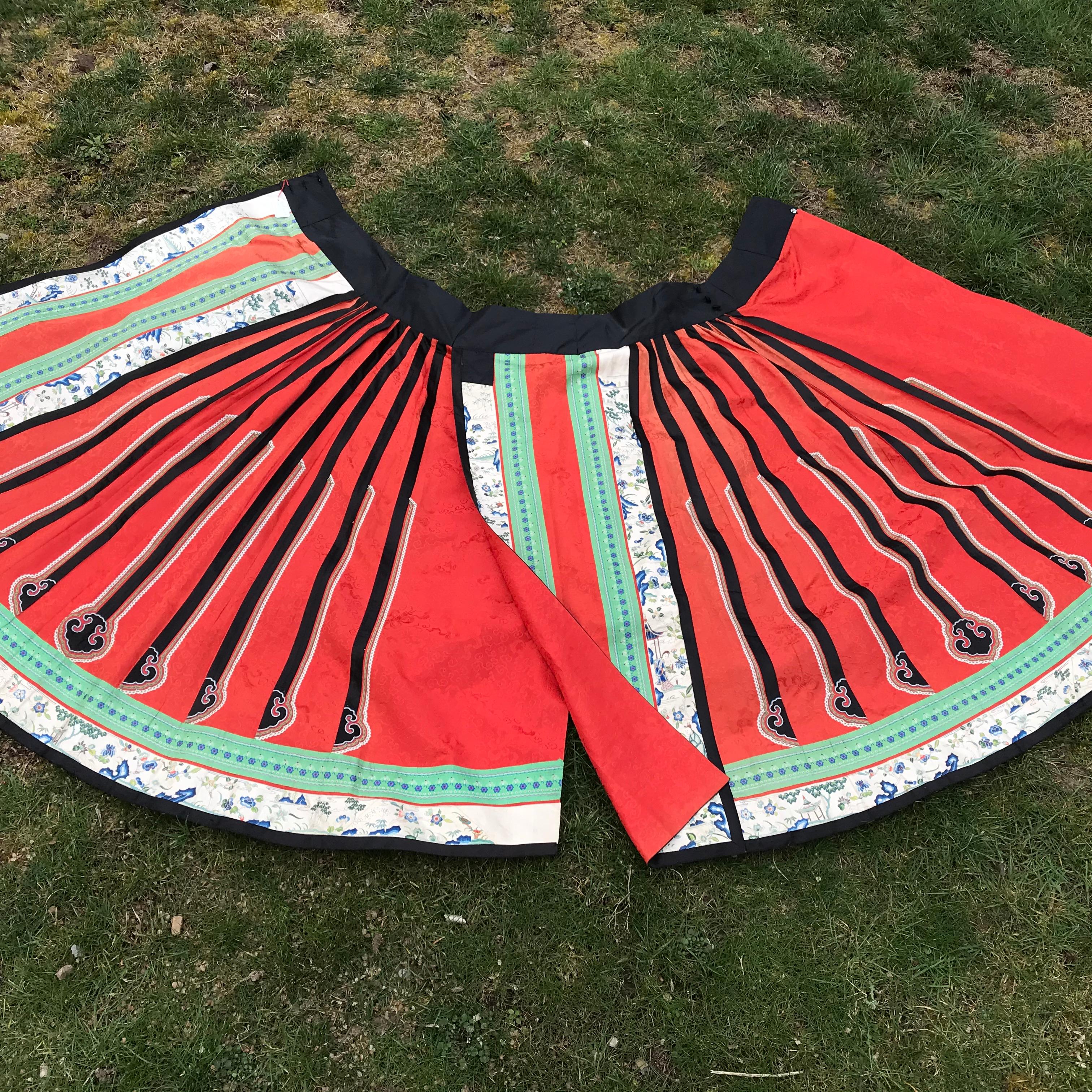 Original Chinese silk skirt size 40/42  2