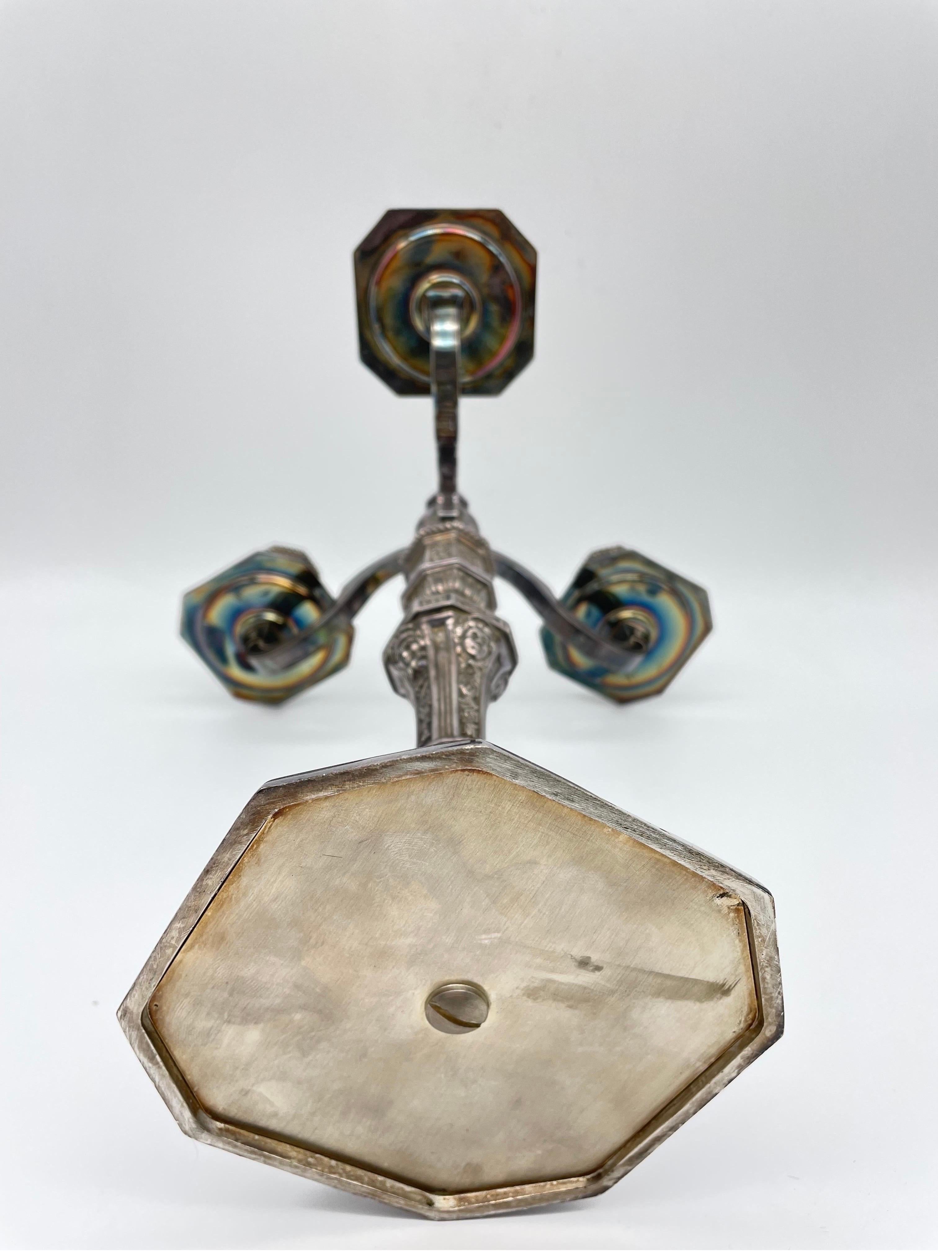 Candeliere originale Christofle, argento. in vendita 2