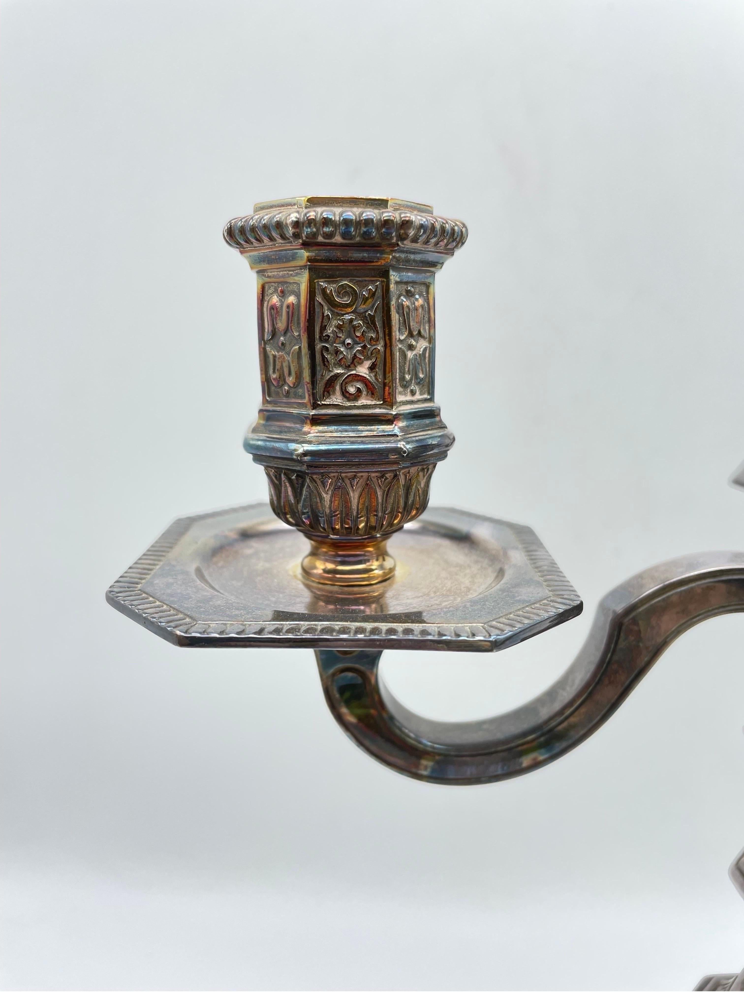 Original Christofle candlestick, silver. For Sale 1