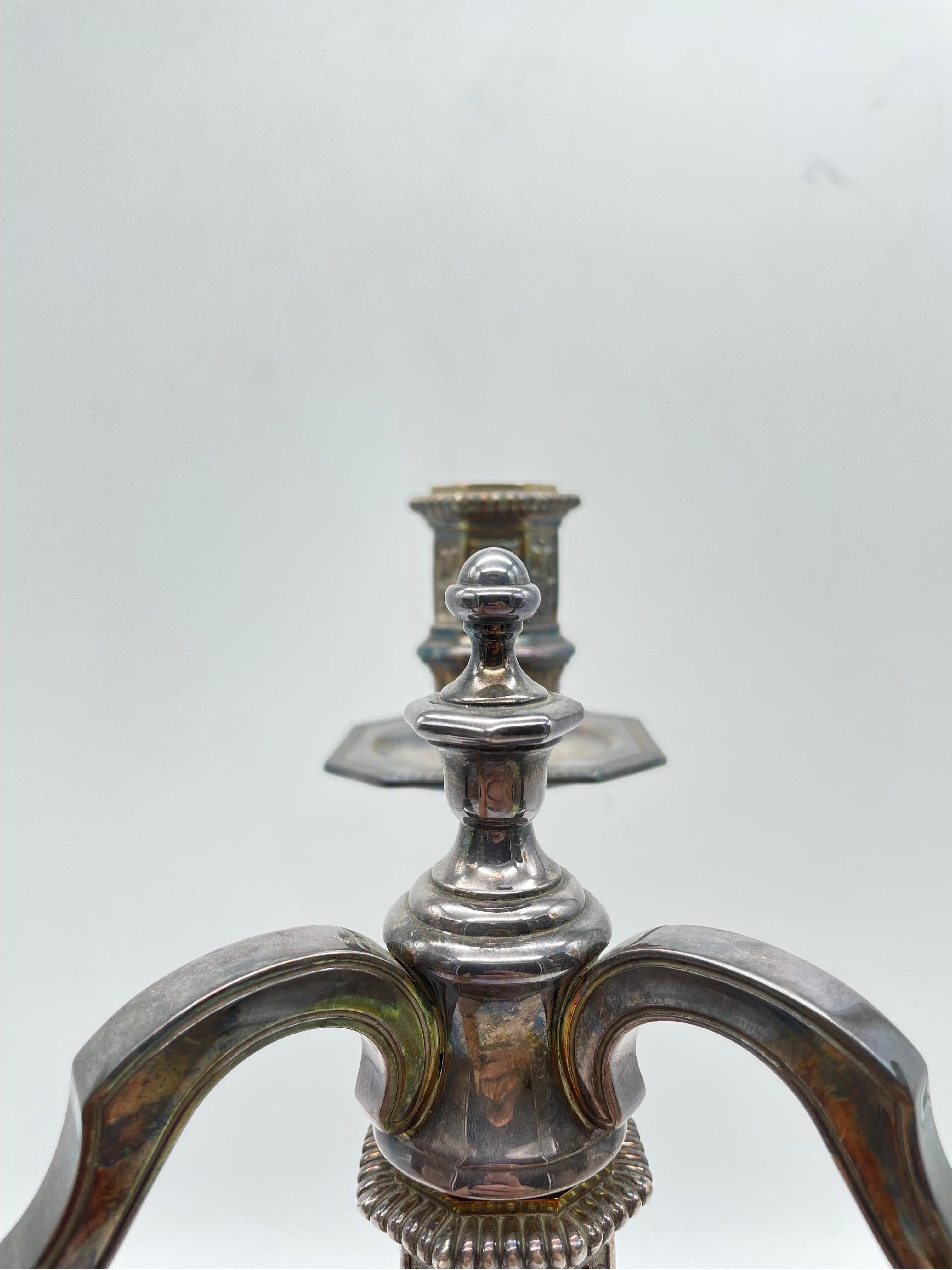 Original Christofle-Kerzenständer, Silber. (20. Jahrhundert) im Angebot