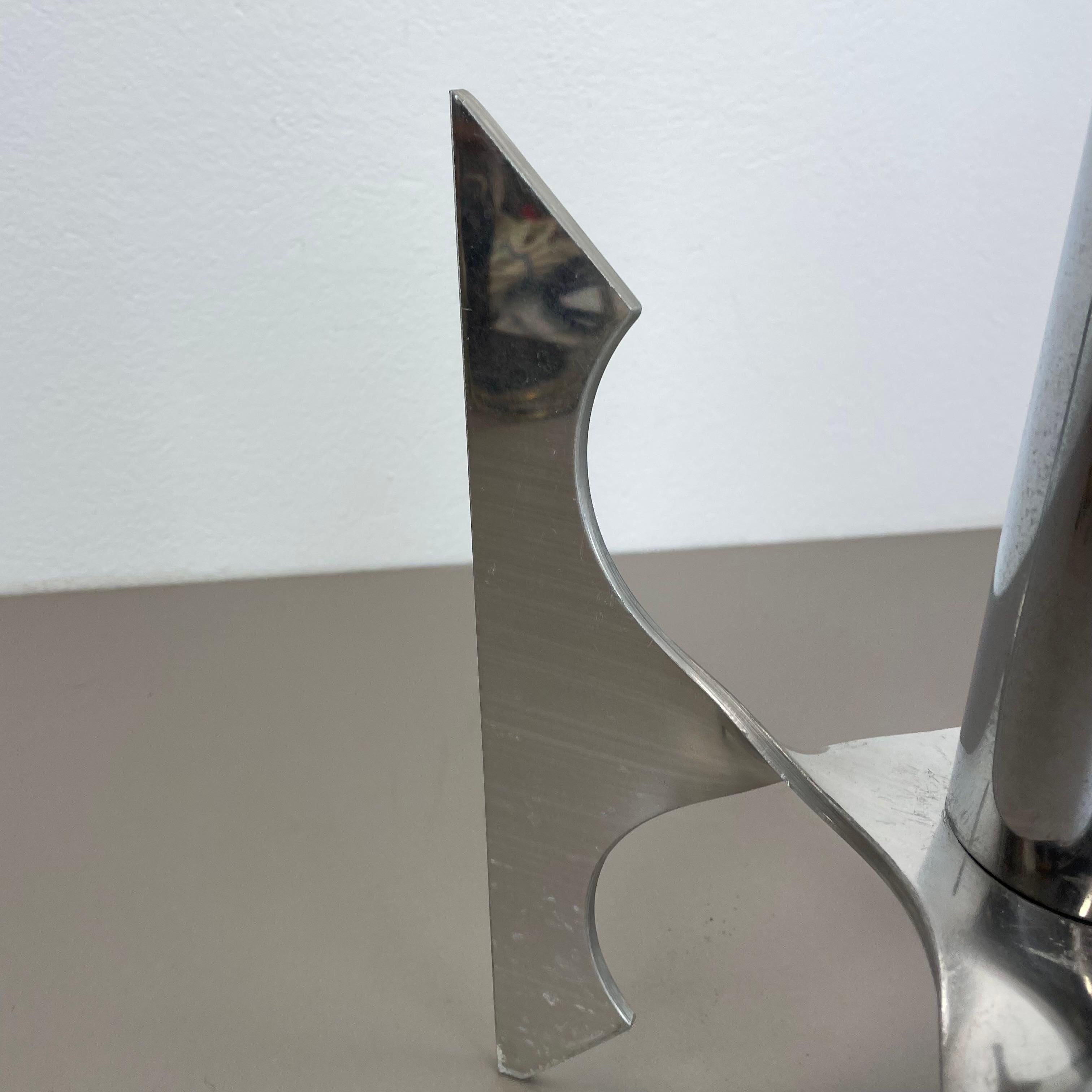Original-Tischleuchte aus Chrom-Aluminium von Motoko Ishi für STAFF Leuchten, 1970er Jahre im Angebot 6