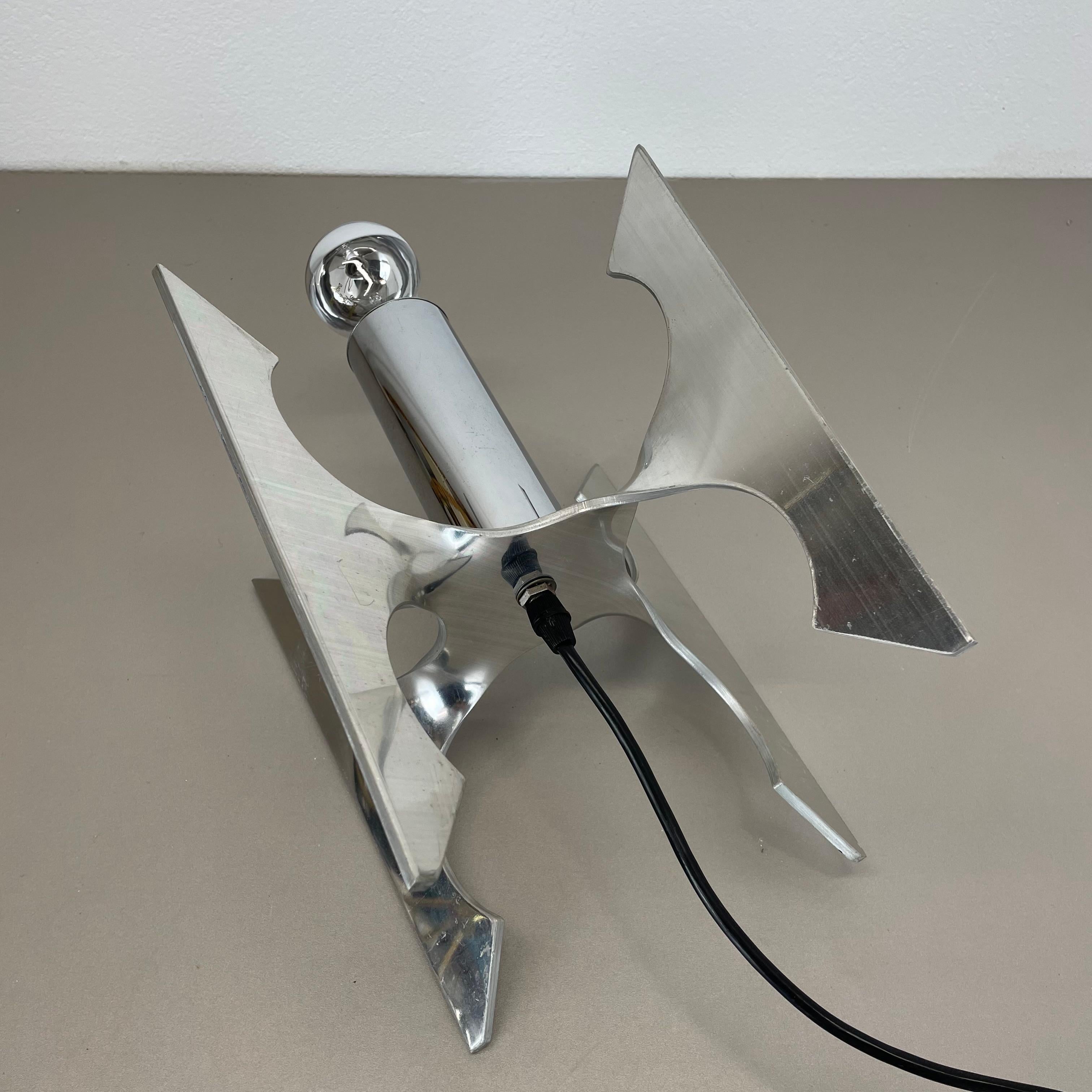 Original-Tischleuchte aus Chrom-Aluminium von Motoko Ishi für STAFF Leuchten, 1970er Jahre im Angebot 10