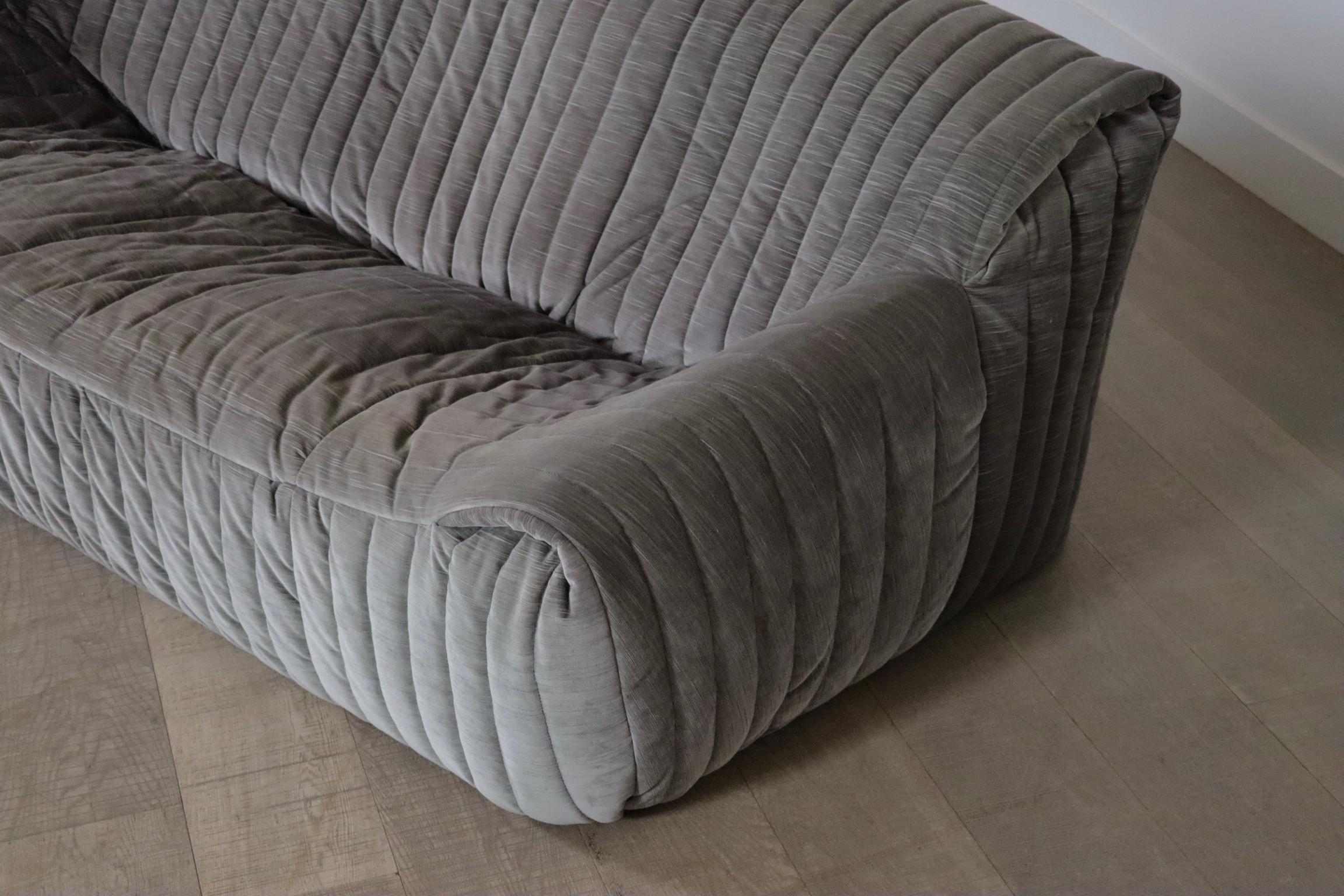 Velours Canapé Cinna Sandra Three Seater par Annie Hieronimus, France 19 en vente