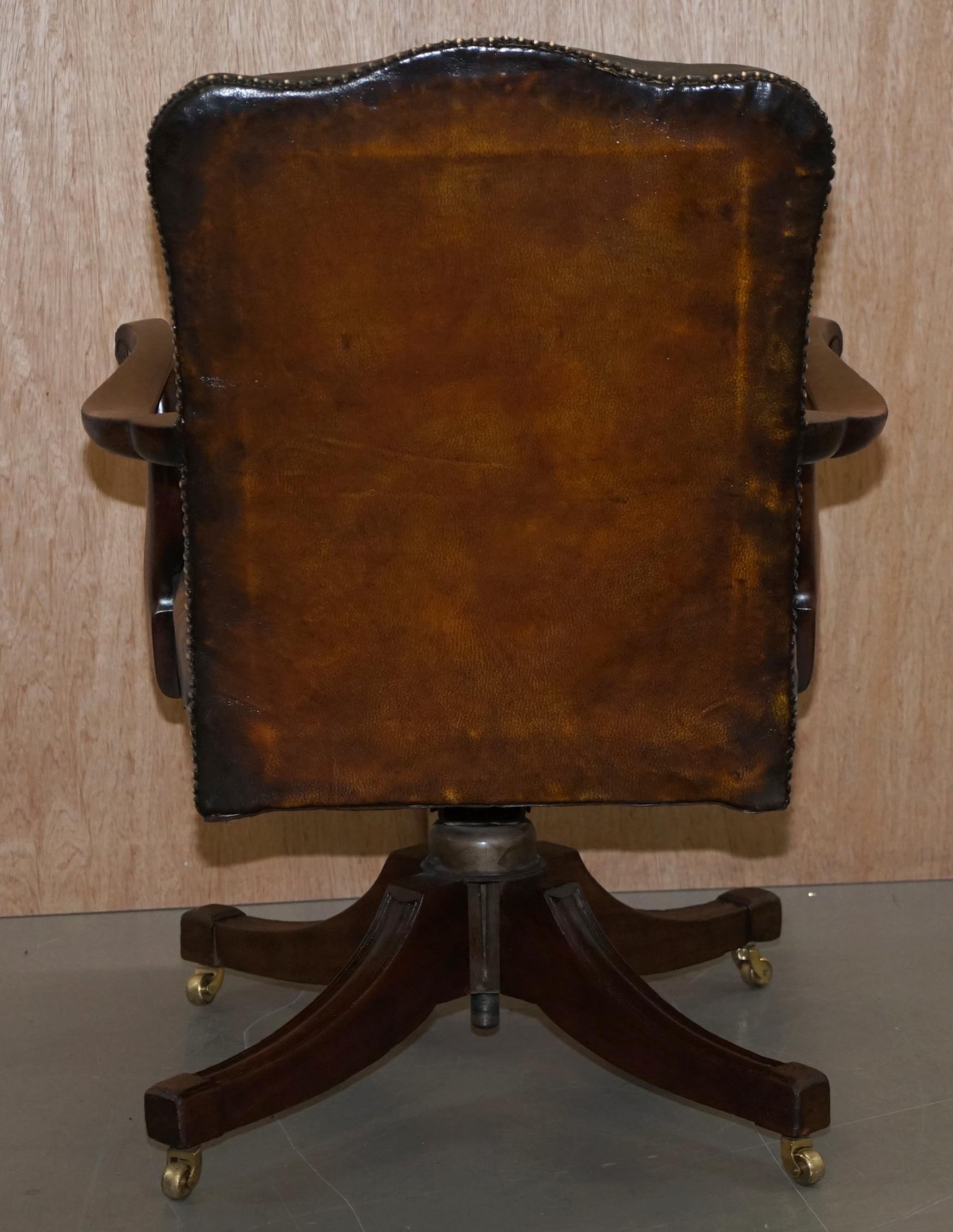 Original circa 1880 Maple & Co Restored Captains Chair Period Hillcrest Base 7