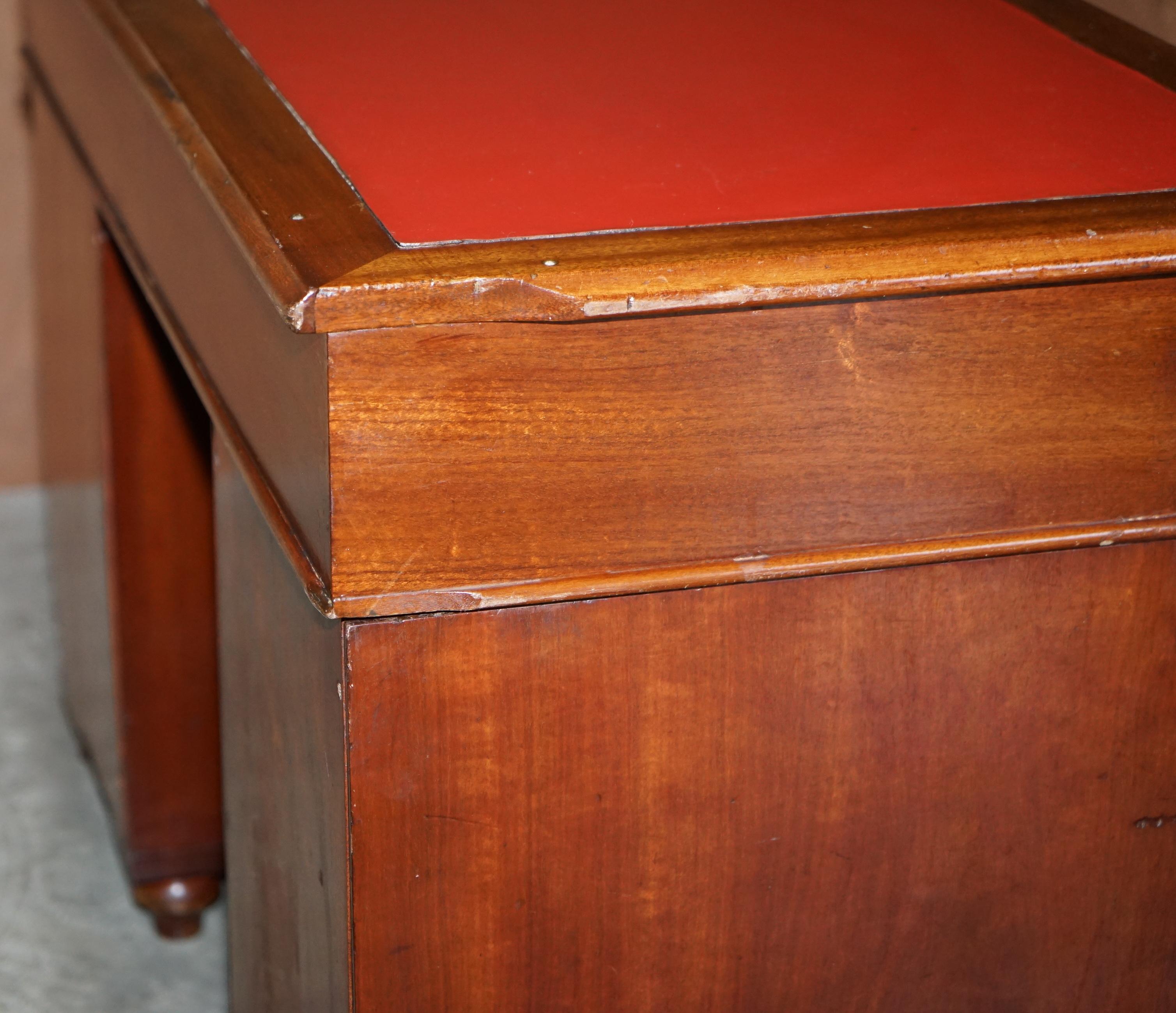 Original circa 1900 Graves & Sons Naval Military Campaign Parter Desk Map Drawer 1