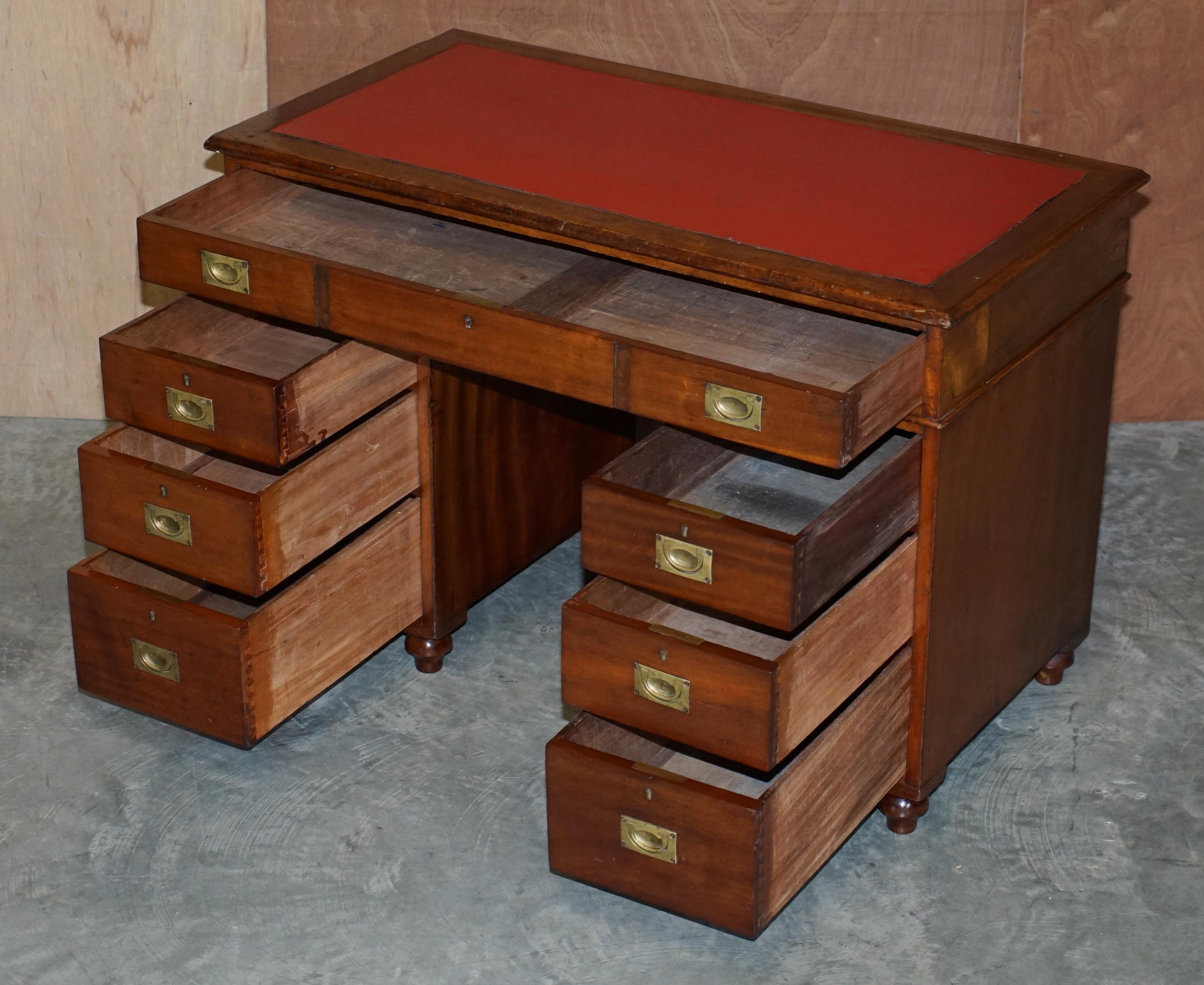 Original circa 1900 Graves & Sons Naval Military Campaign Parter Desk Map Drawer For Sale 6
