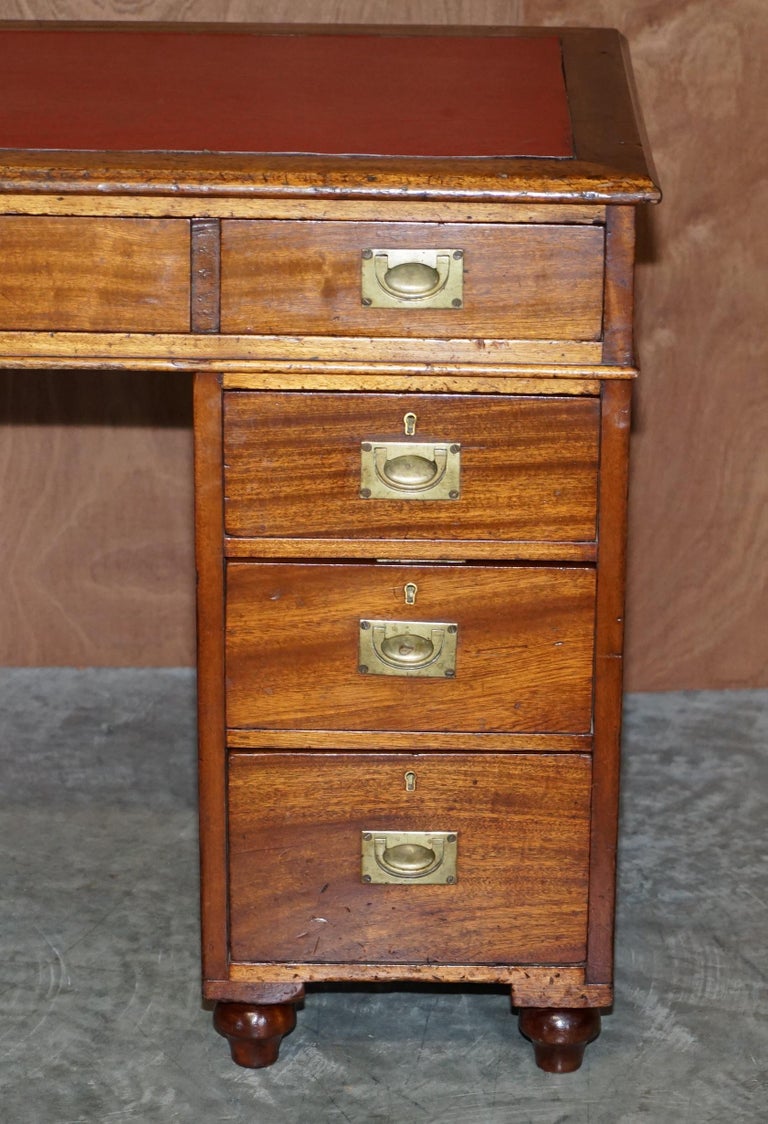Original circa 1900 Graves and Sons Naval Military Campaign Parter Desk ...