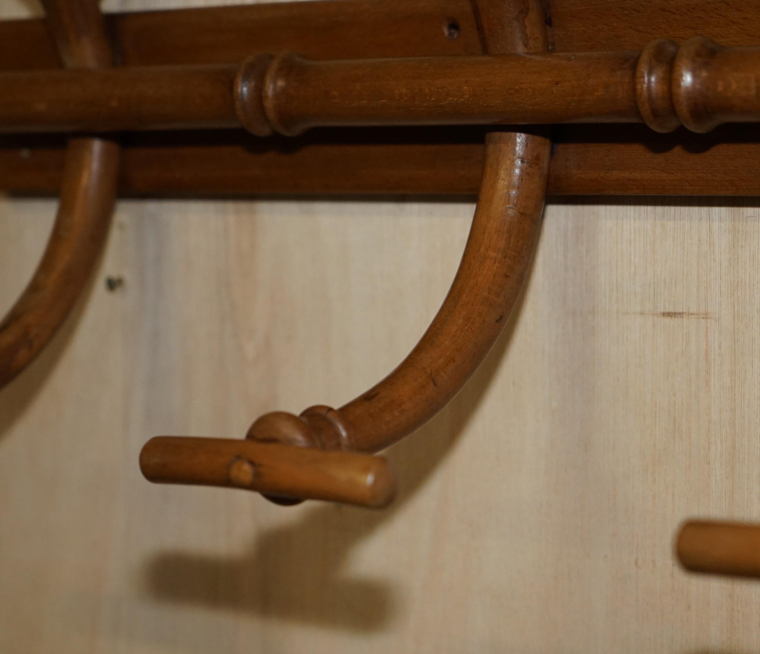 Original circa 1900s Thonet Bentwood Coat Rack Exquisite Craftsmanship Must See For Sale 6